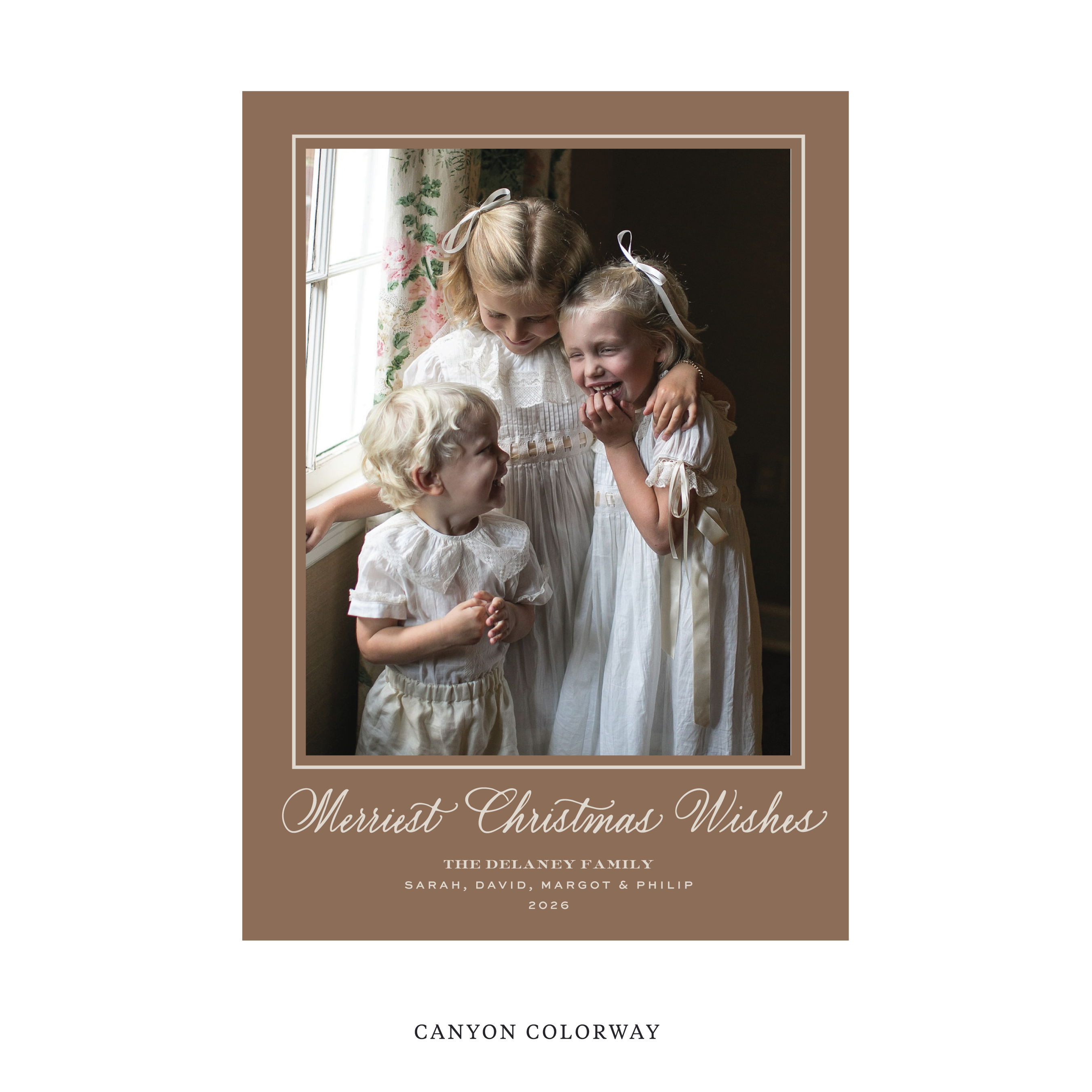 Goodwin Classic Flat Print Holiday Card, Large