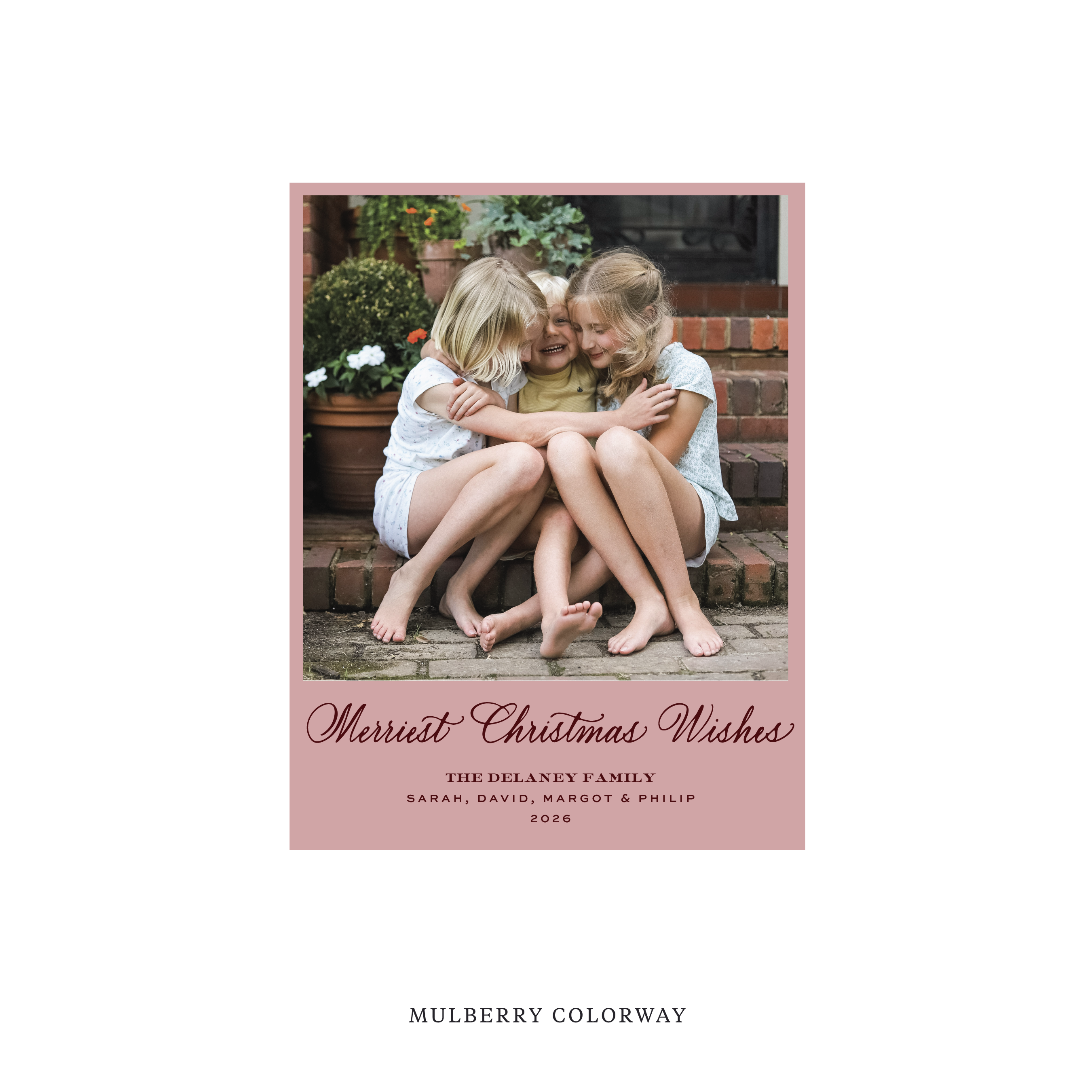 Goodwin Classic Flat Print Holiday Card, Small