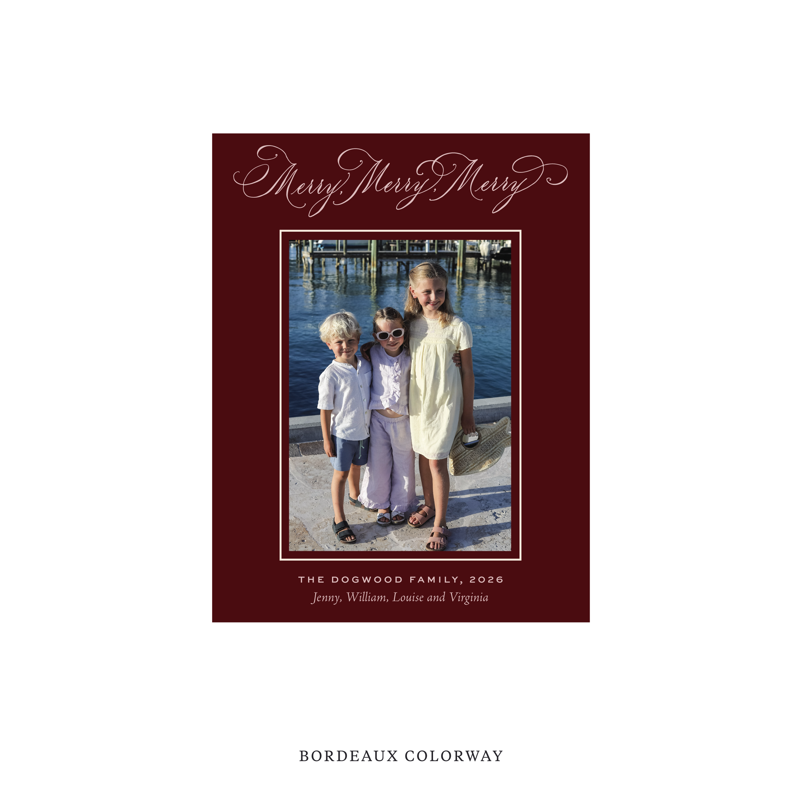 Ludlow Classic Flat Print Holiday Card, Small