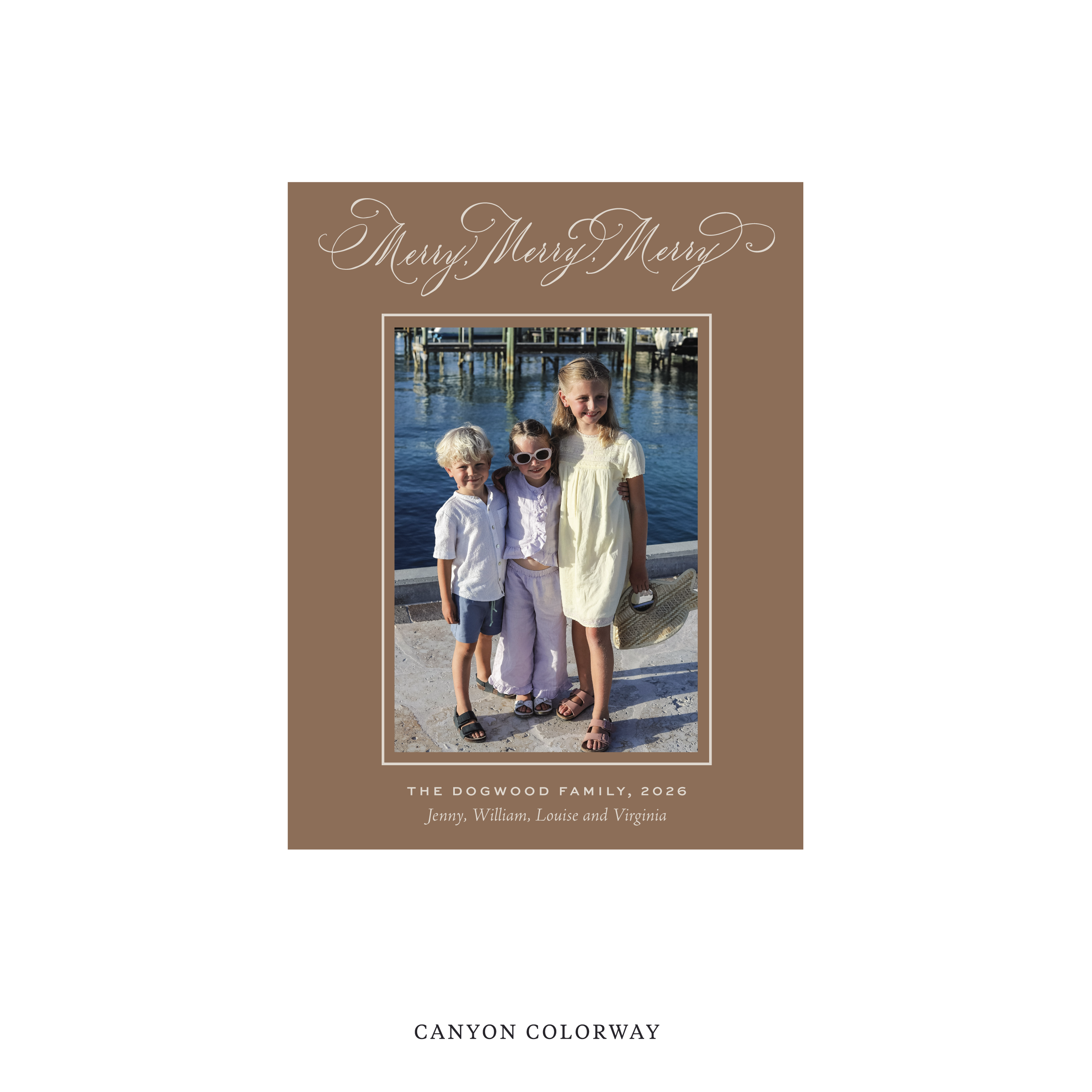 Ludlow Classic Flat Print Holiday Card, Small