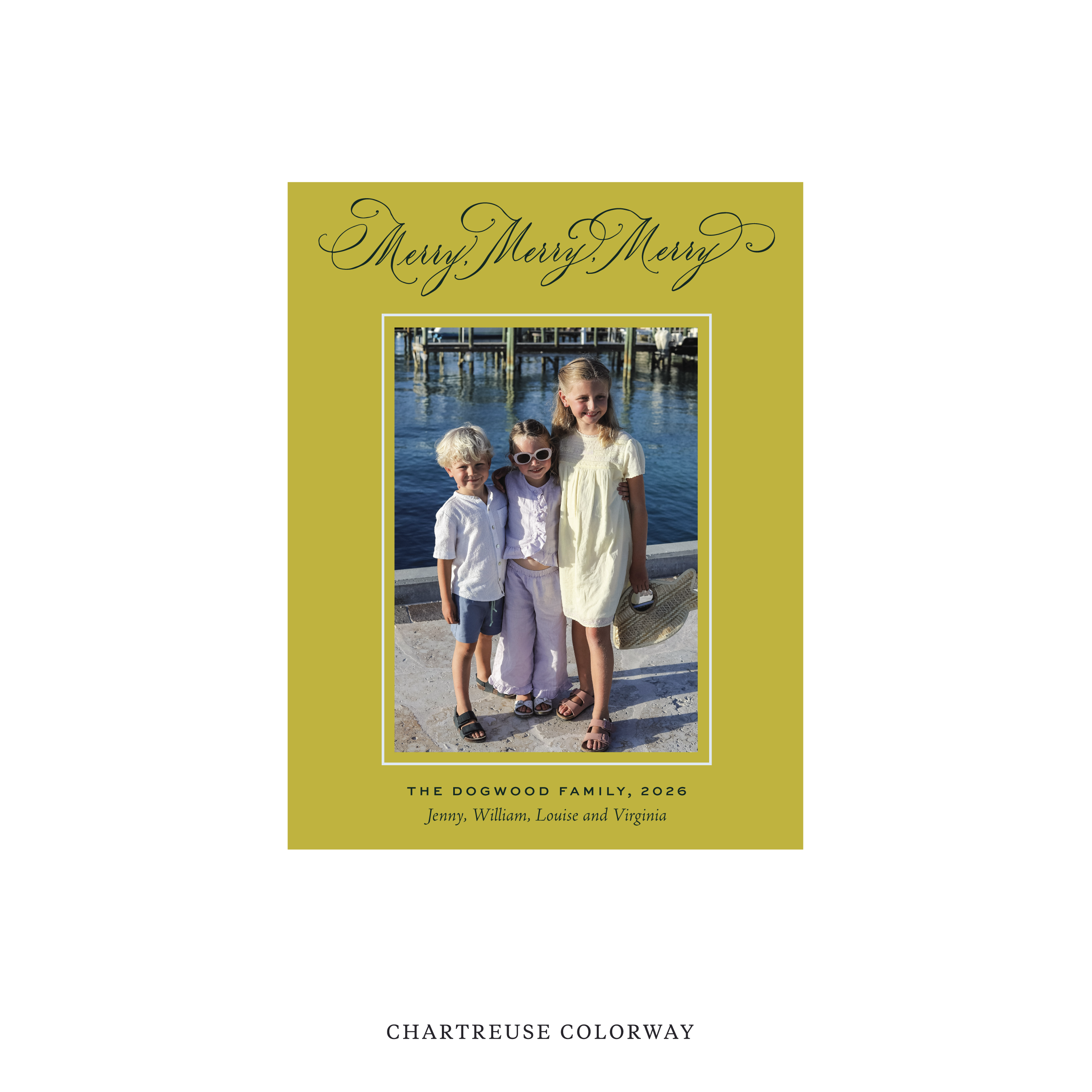 Ludlow Classic Flat Print Holiday Card, Small