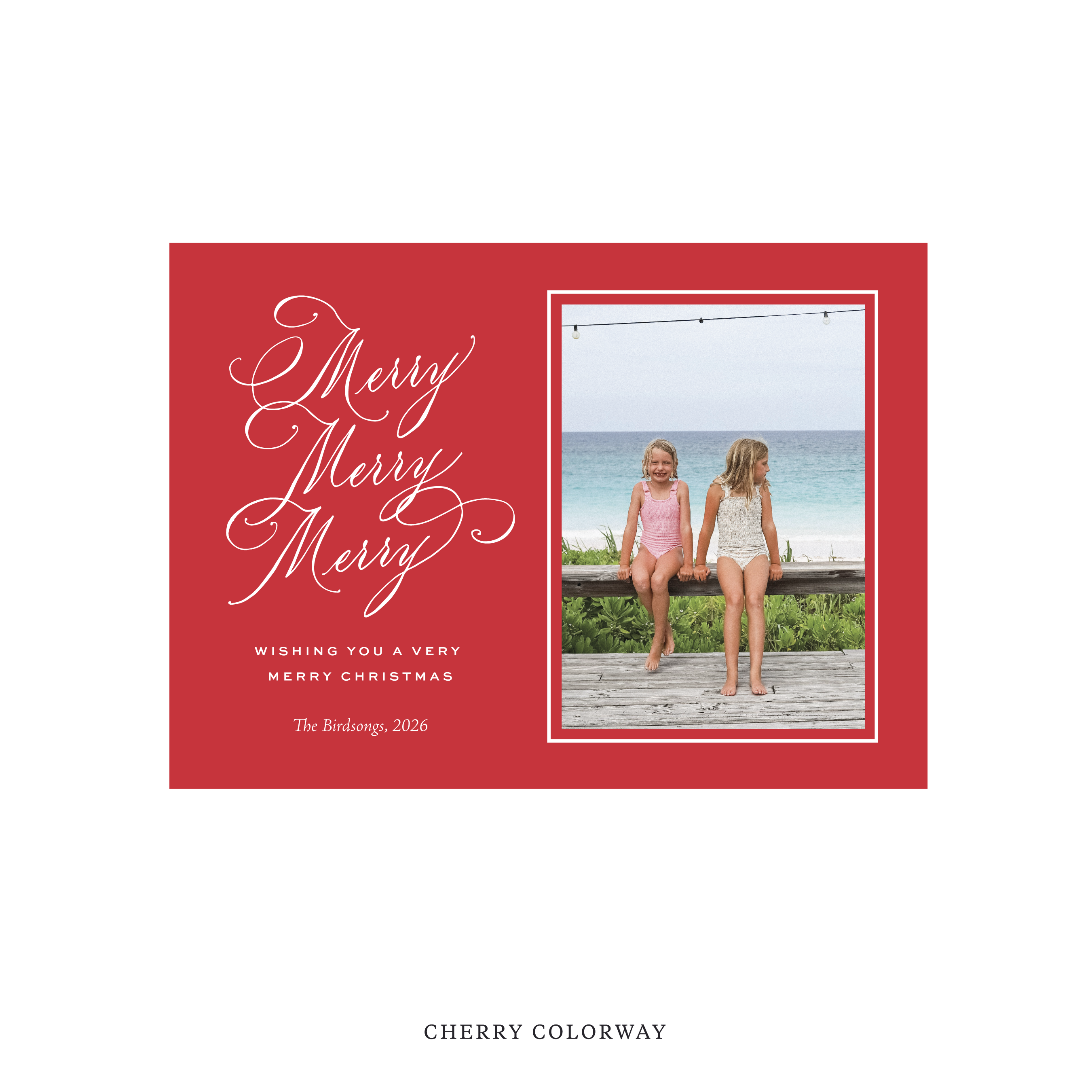 Ludlow Classic Flat Print Holiday Card, Medium