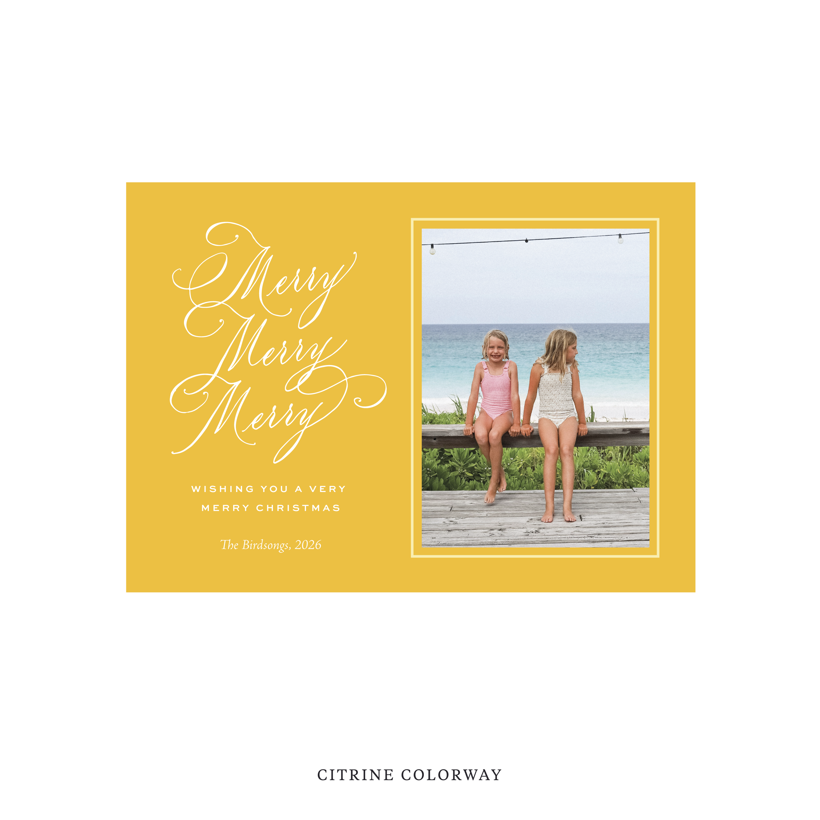 Ludlow Classic Flat Print Holiday Card, Medium