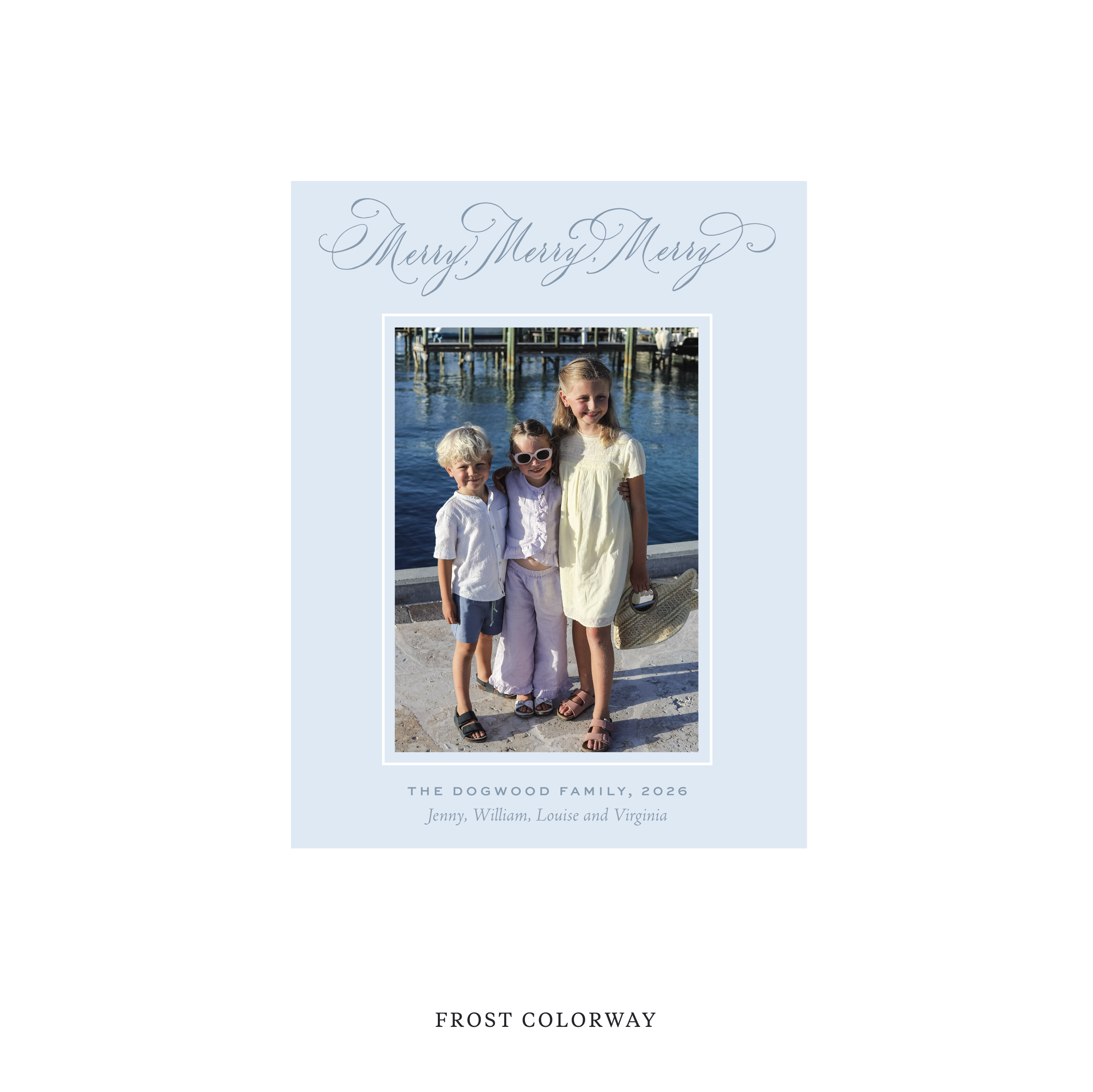 Ludlow Classic Flat Print Holiday Card, Small