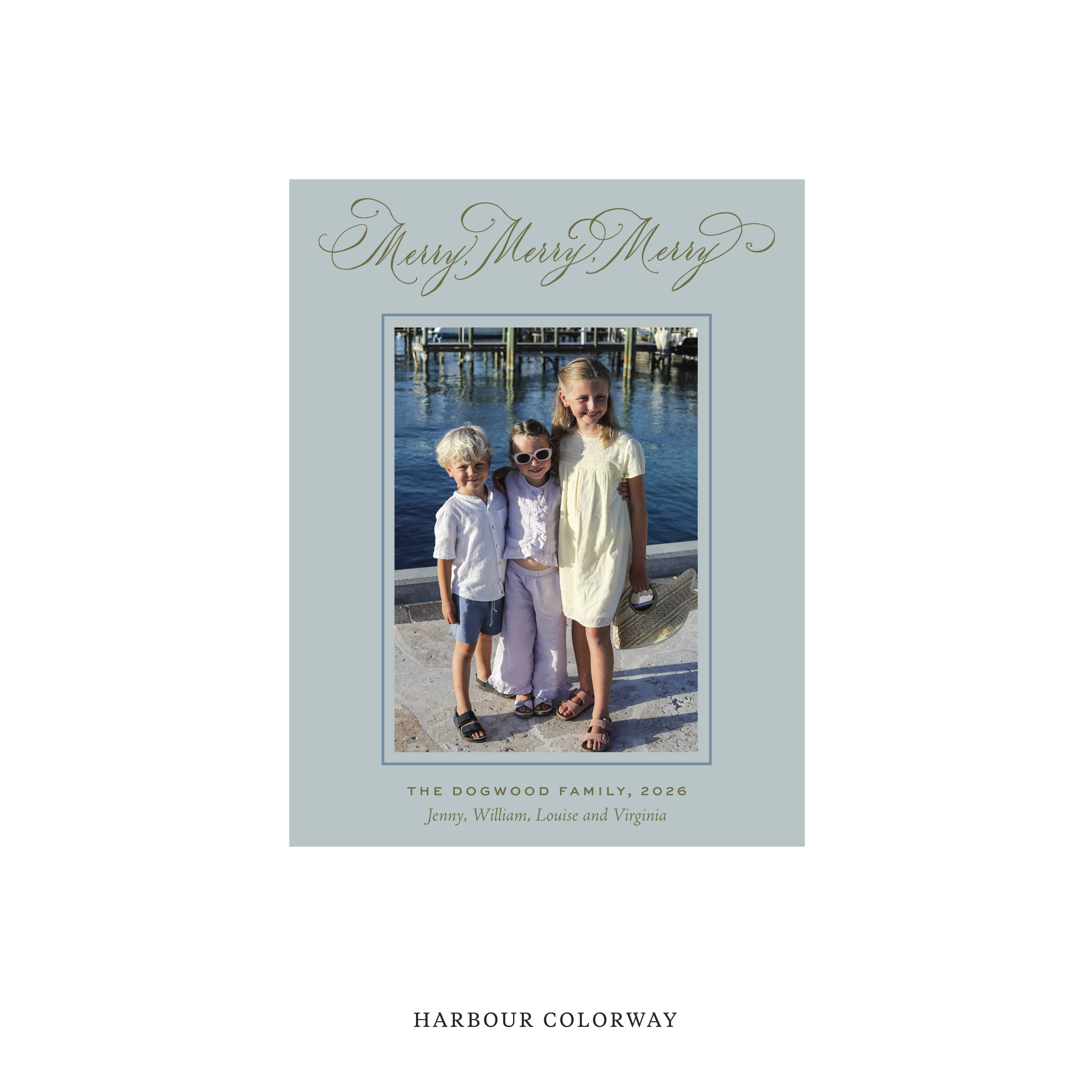 Ludlow Classic Flat Print Holiday Card, Small