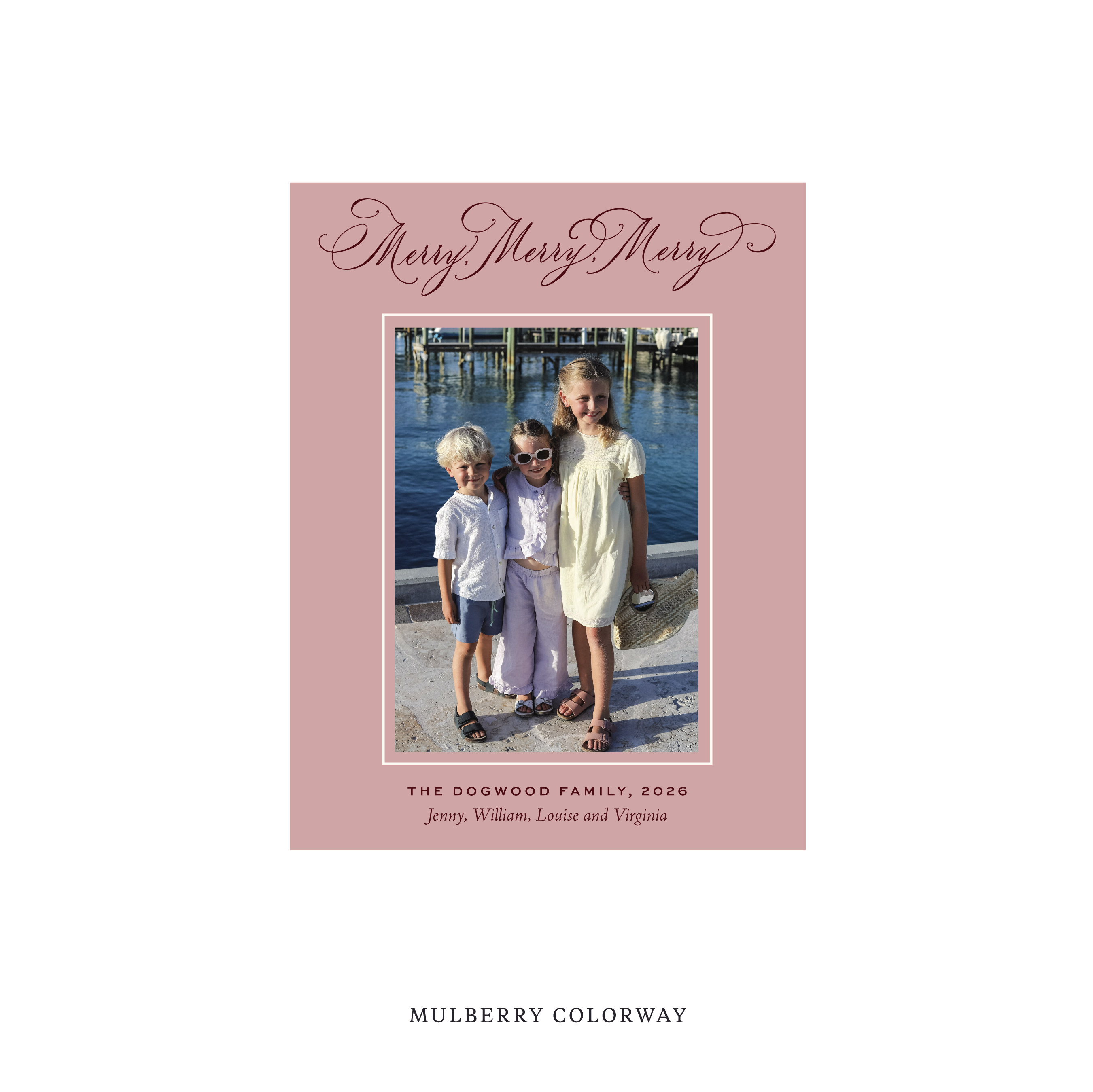 Ludlow Classic Flat Print Holiday Card, Small