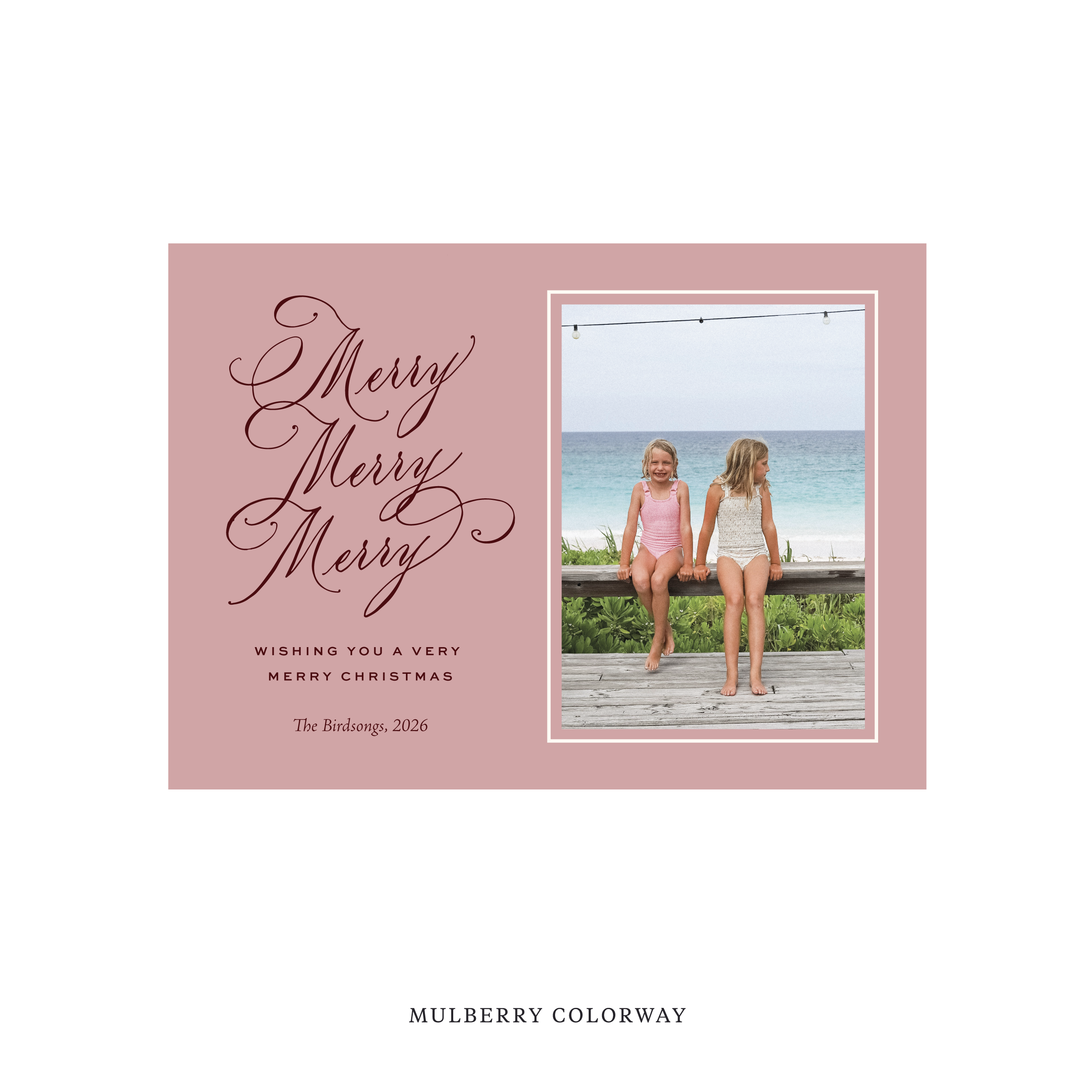 Ludlow Classic Flat Print Holiday Card, Medium