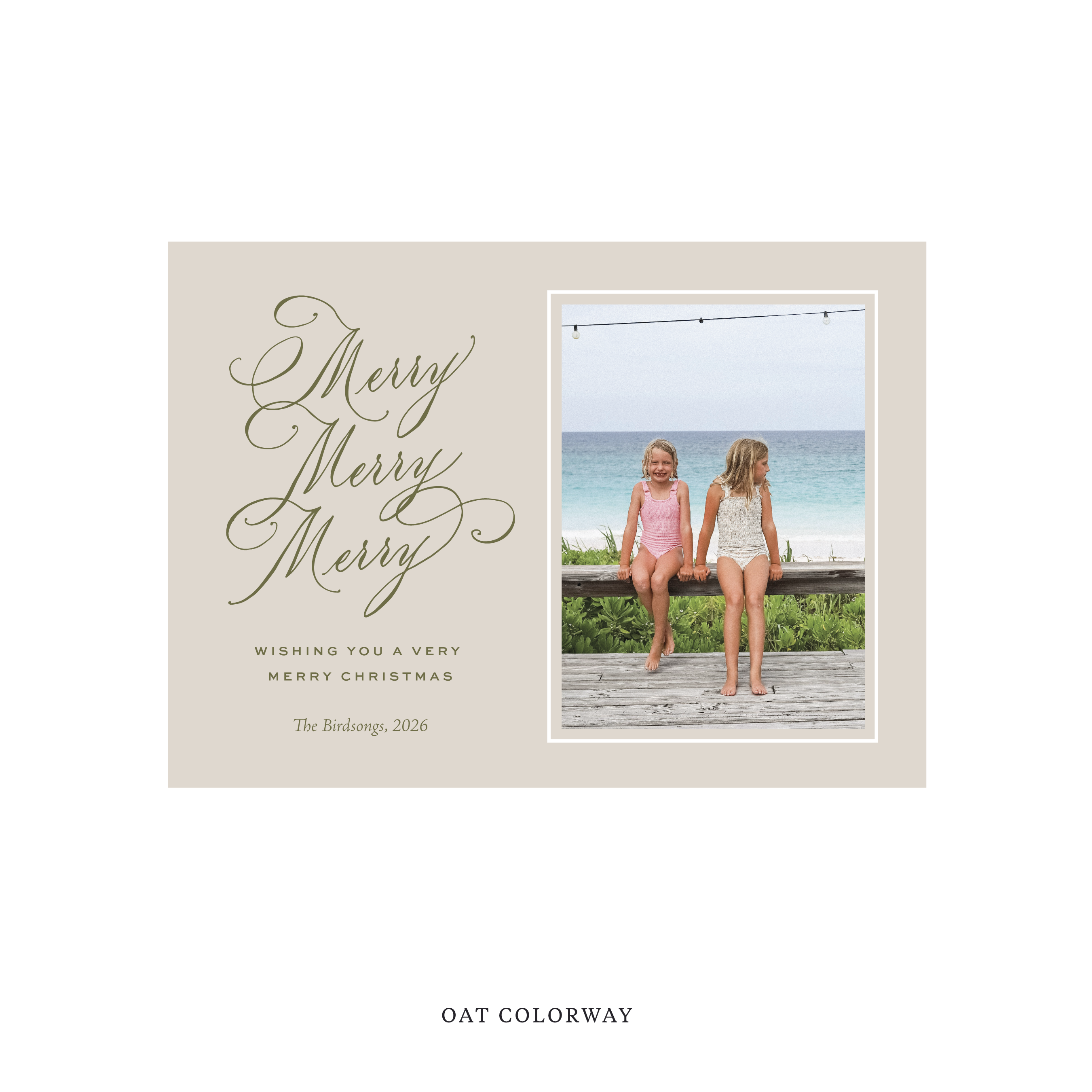 Ludlow Classic Flat Print Holiday Card, Medium