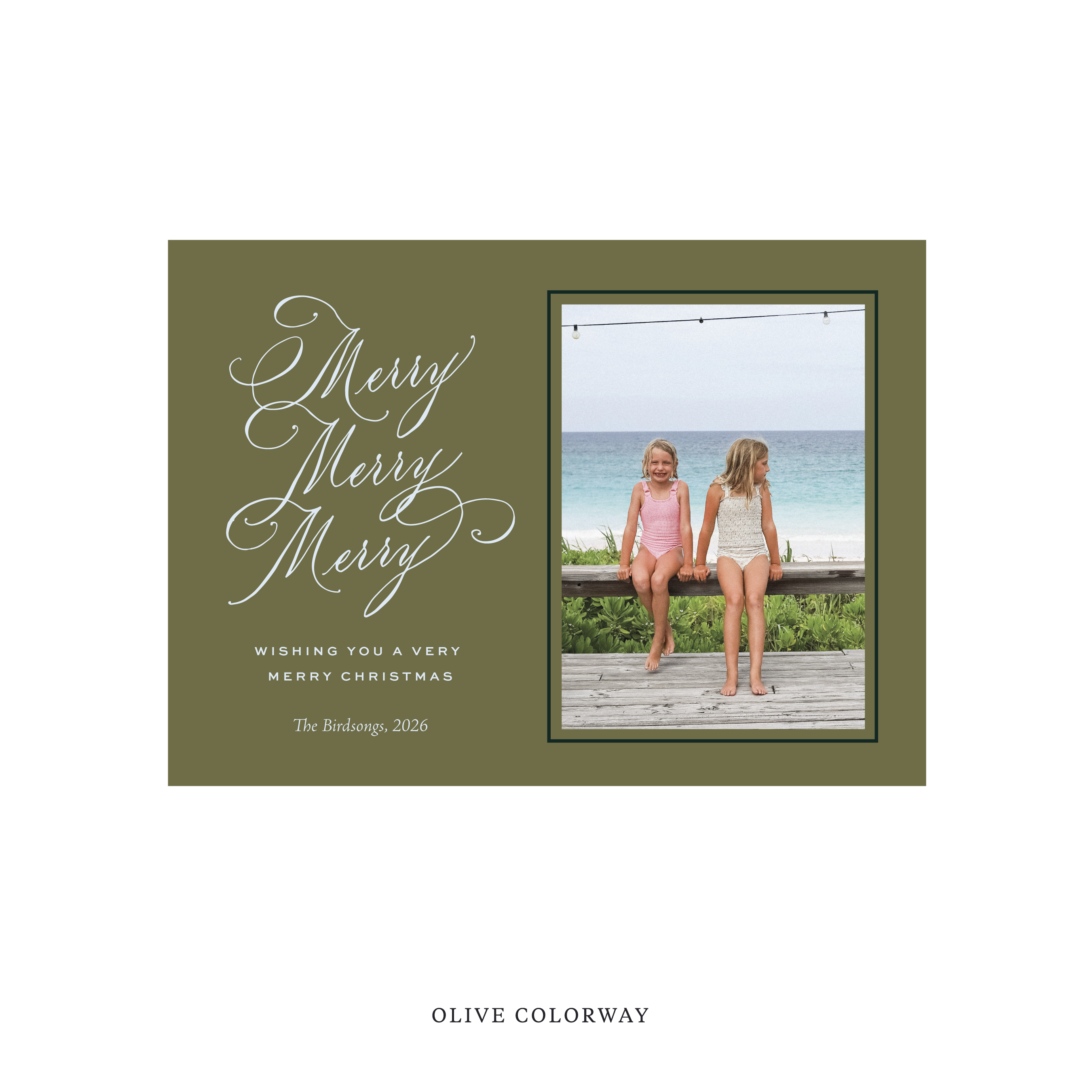 Ludlow Classic Flat Print Holiday Card, Medium
