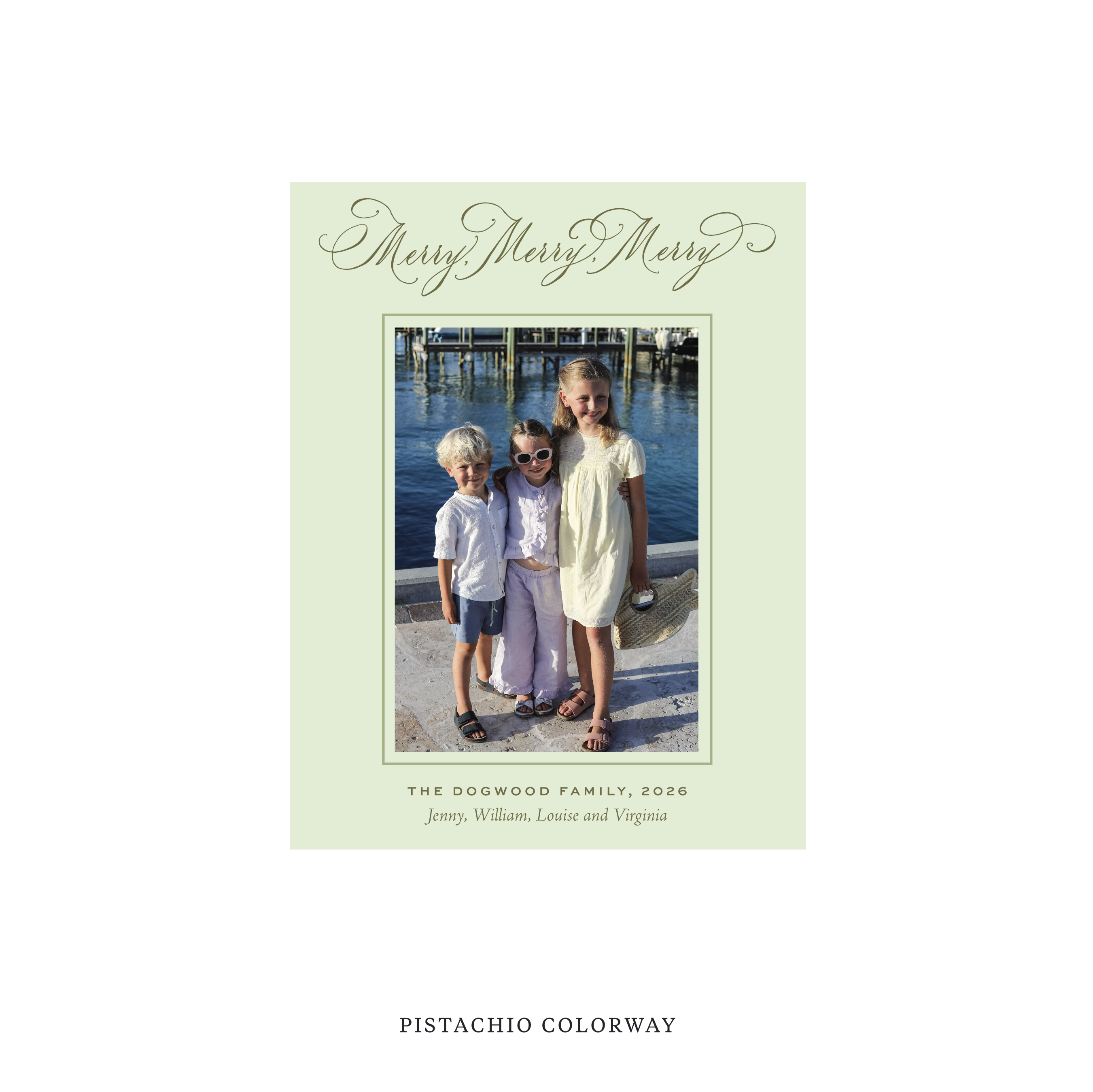 Ludlow Classic Flat Print Holiday Card, Small