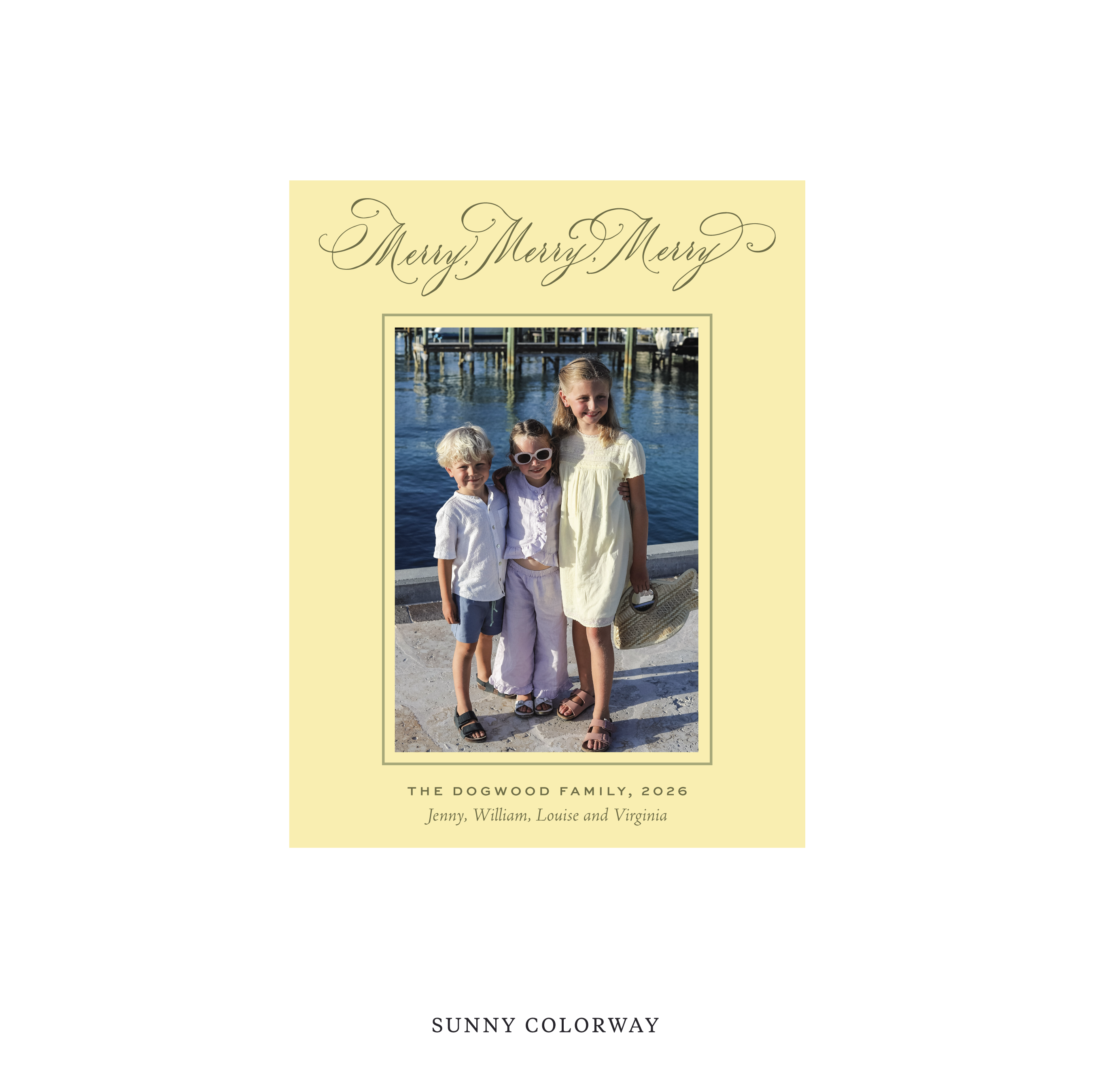 Ludlow Classic Flat Print Holiday Card, Small