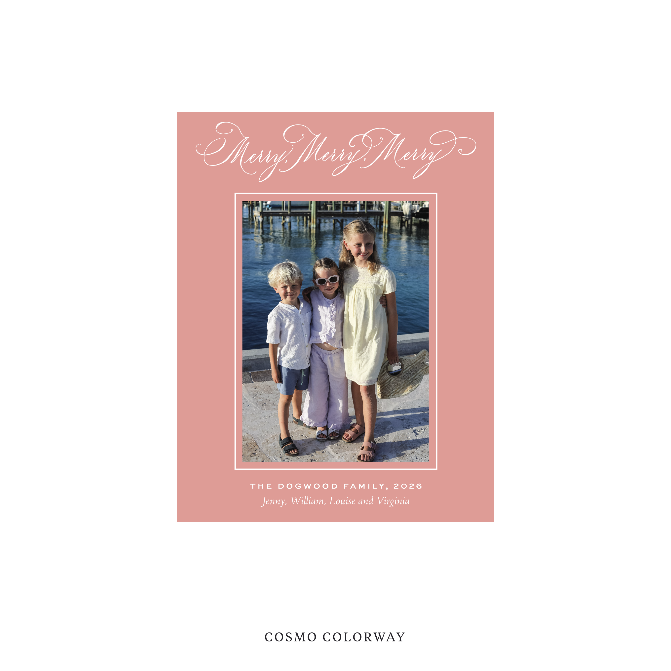 Ludlow Classic Flat Print Holiday Card, Small