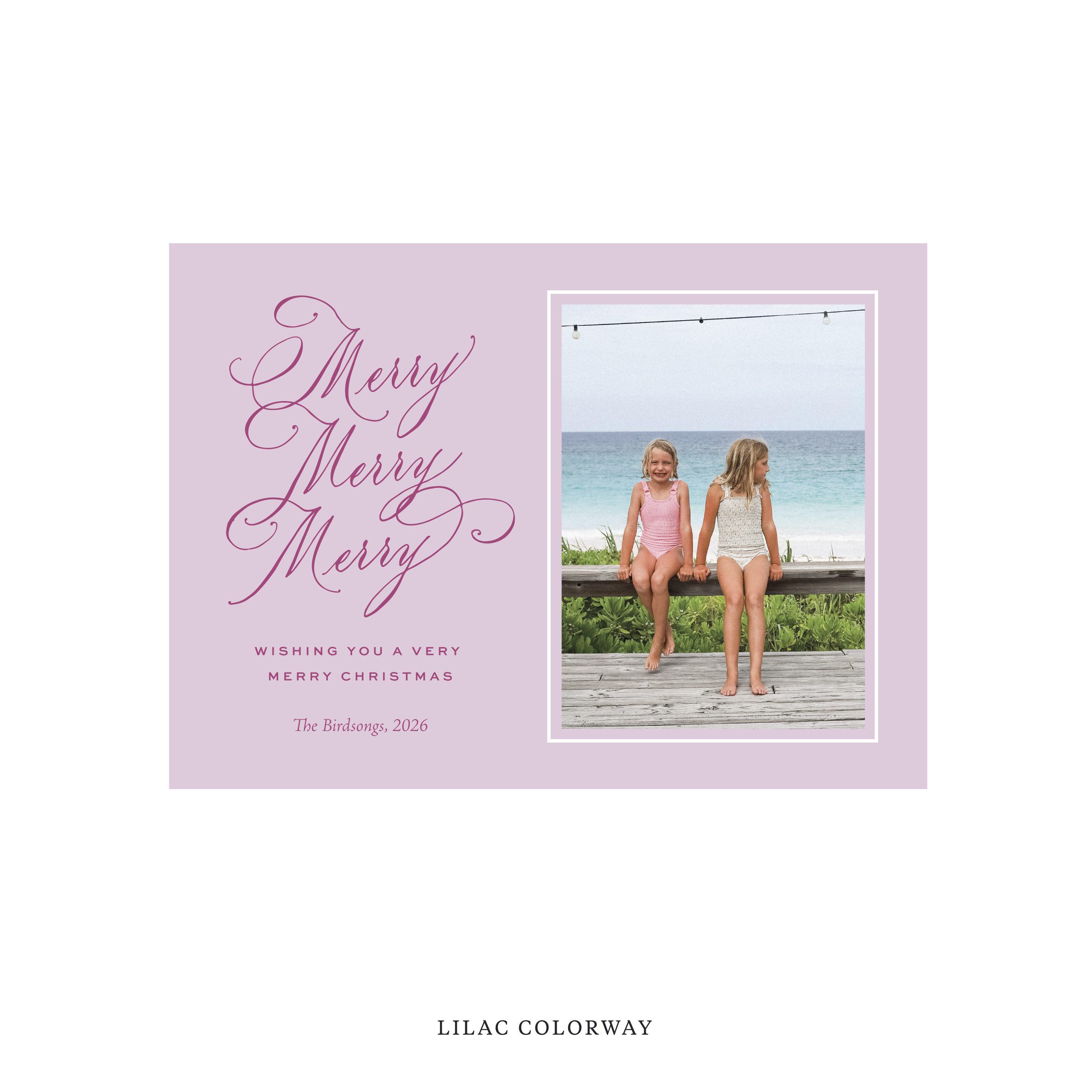 Ludlow Classic Flat Print Holiday Card, Medium