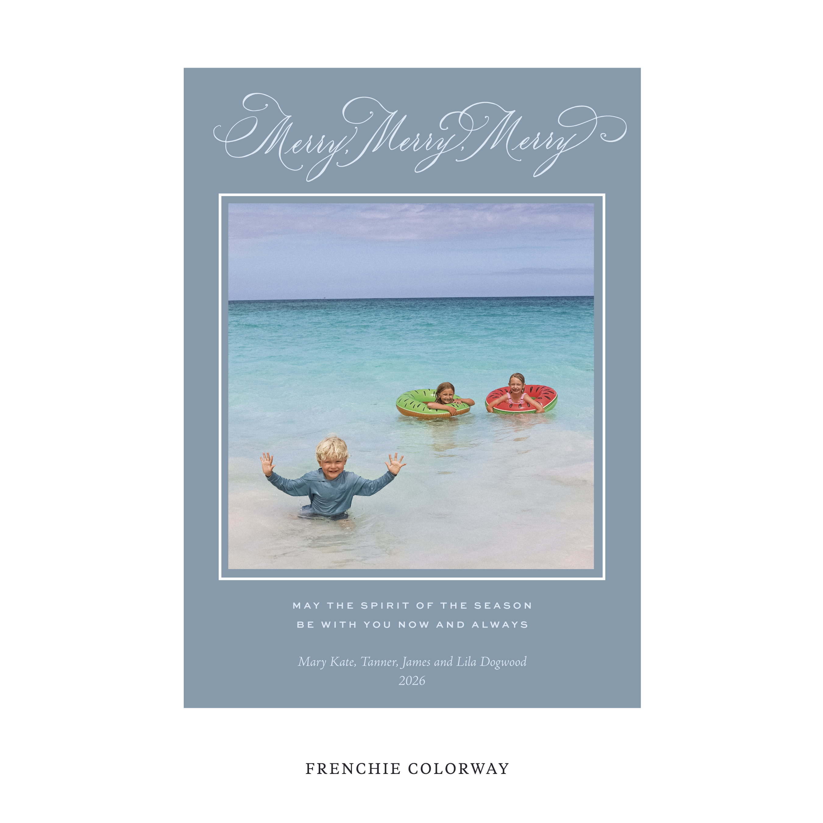 Ludlow Classic Flat Print Holiday Card, Large