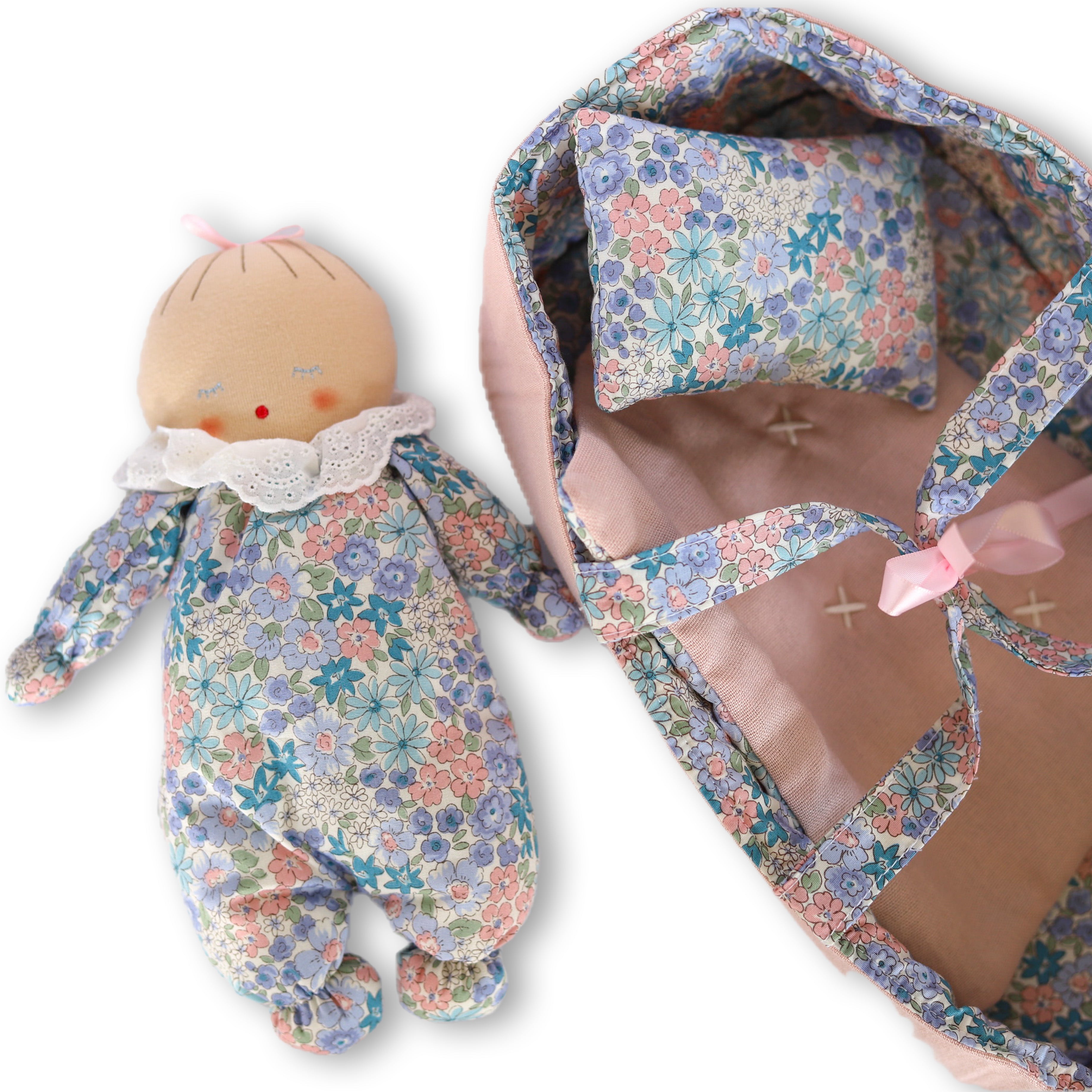 Doll & Carrier Set, Liberty Blue