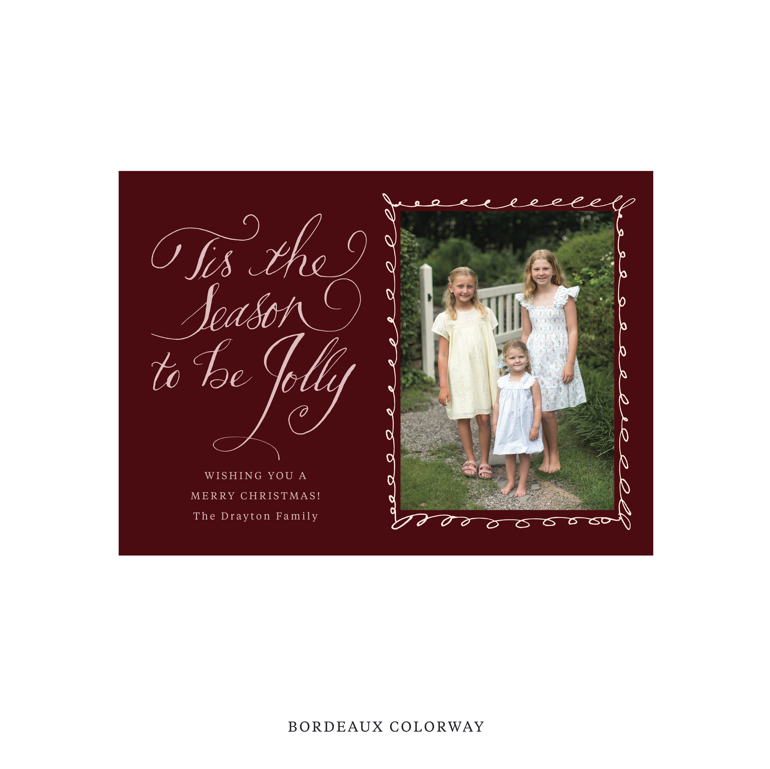 Drayton Classic Printed Holiday Card, Medium