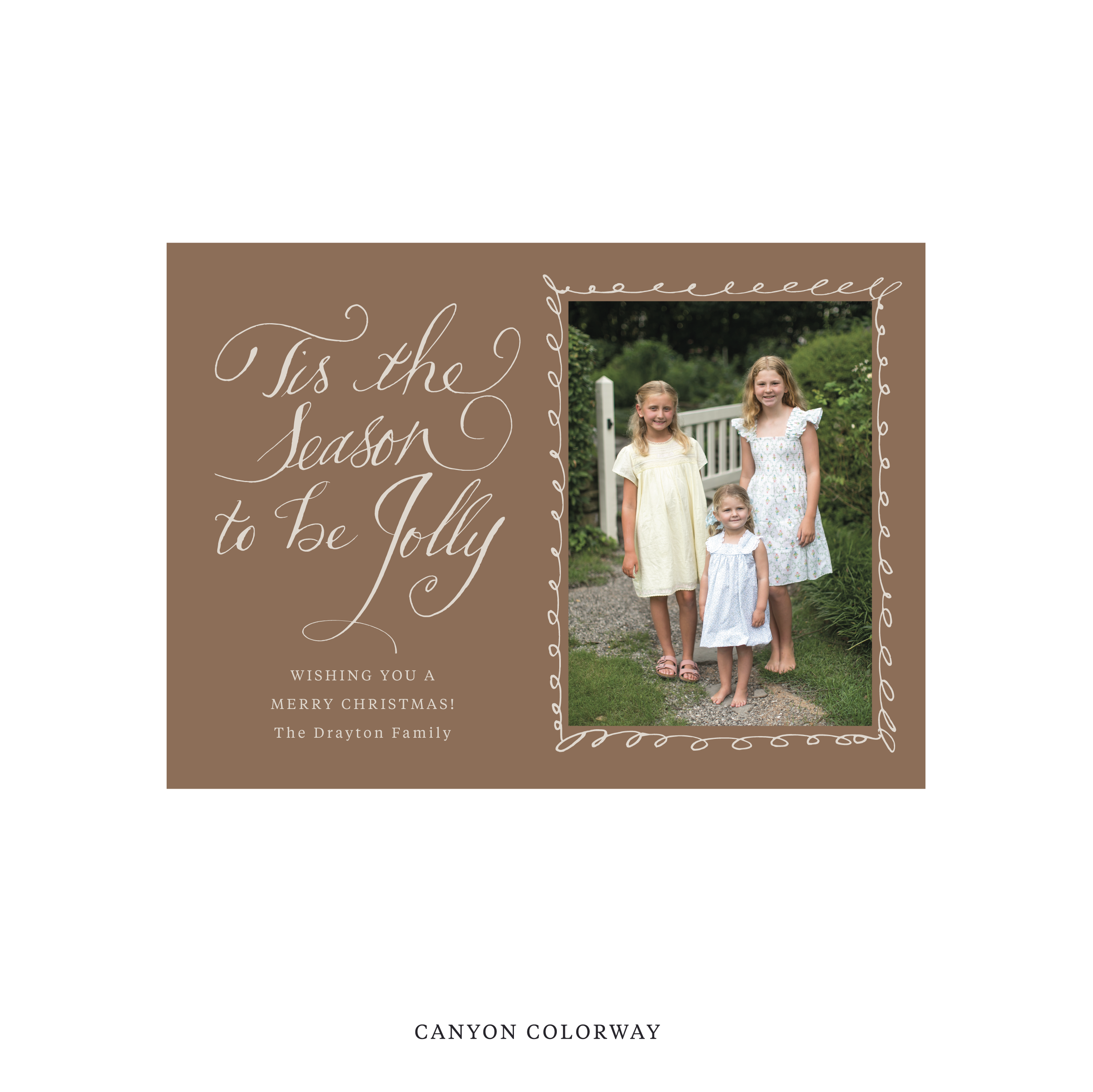Drayton Classic Printed Holiday Card, Medium