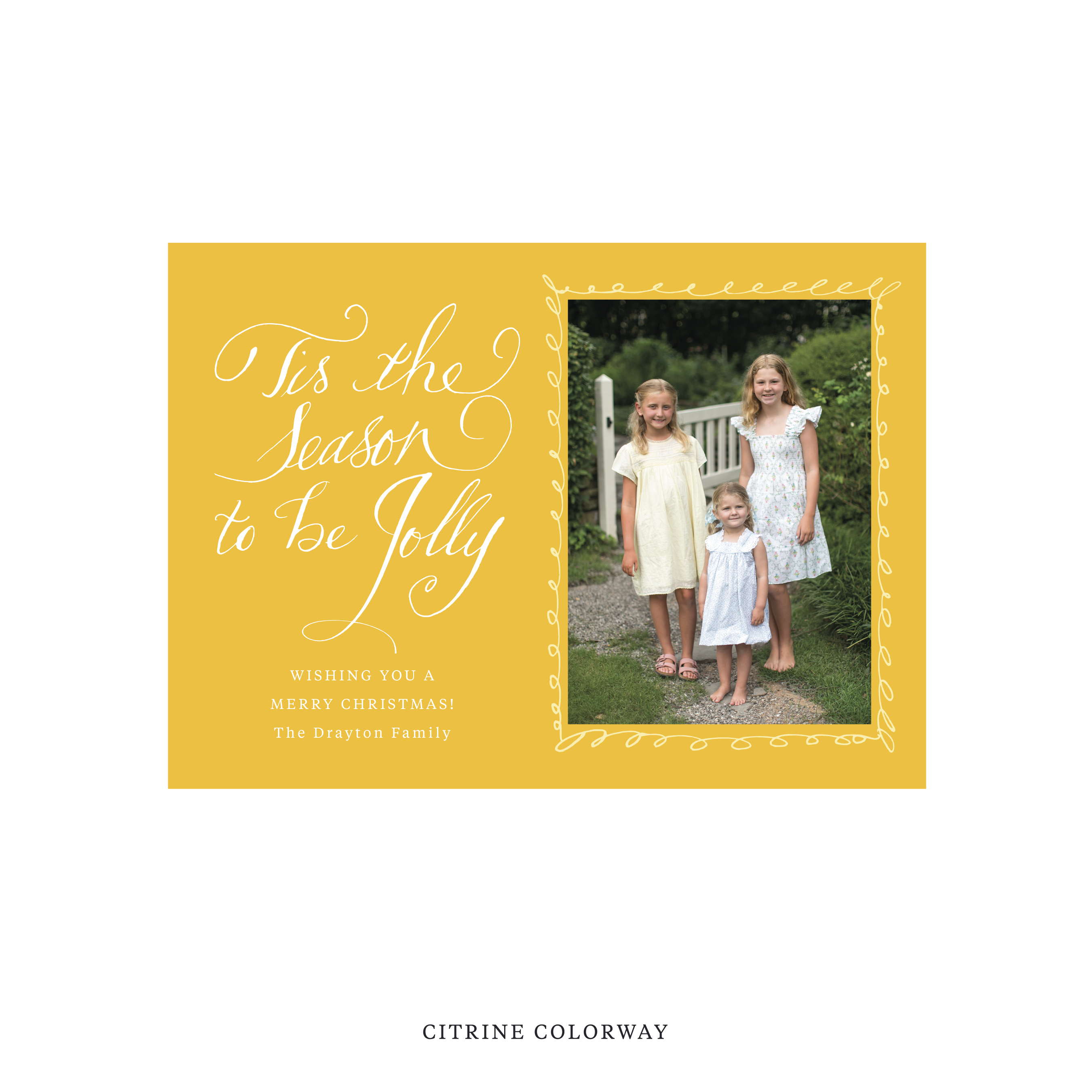 Drayton Classic Printed Holiday Card, Medium