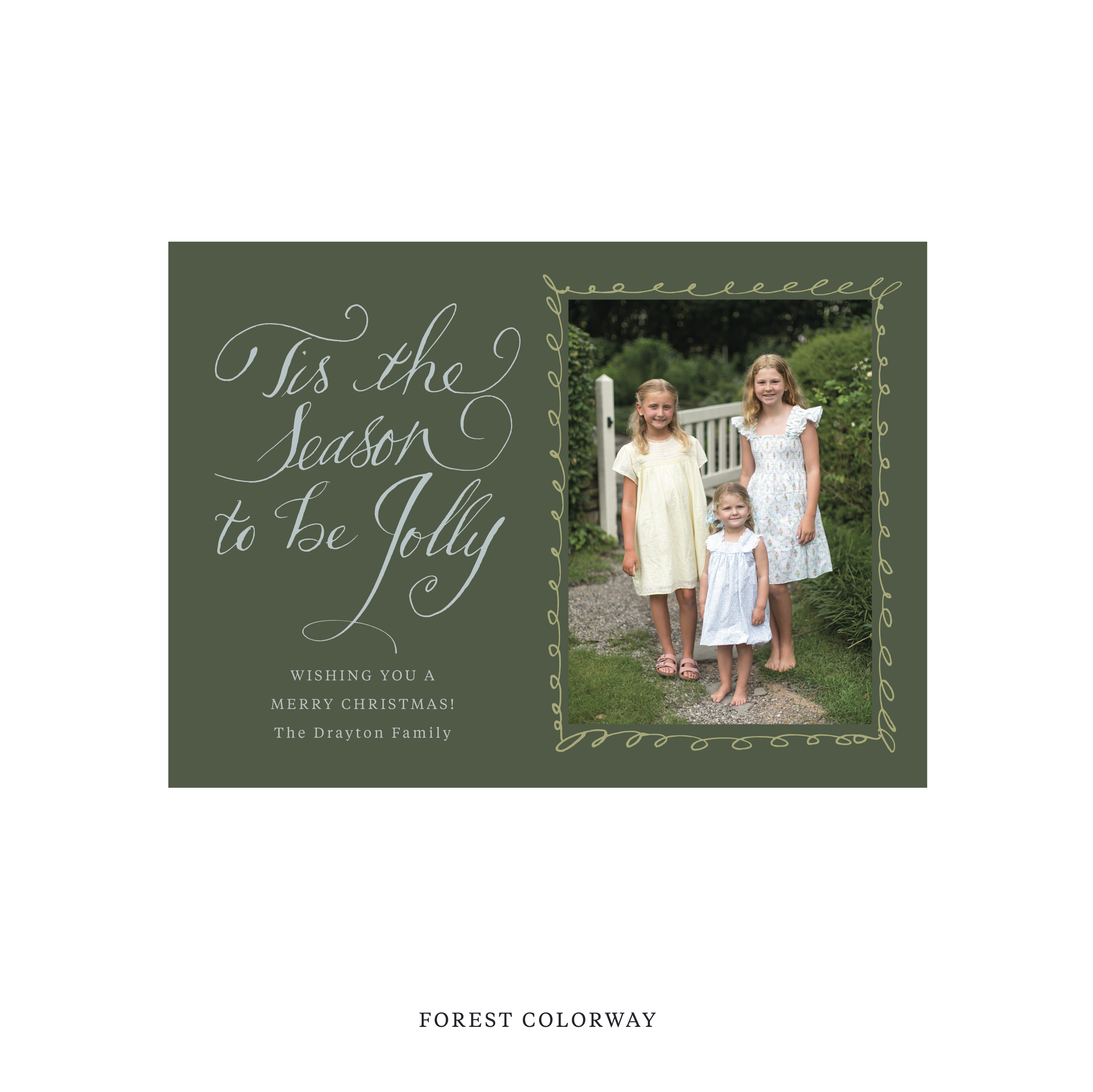 Drayton Classic Printed Holiday Card, Medium
