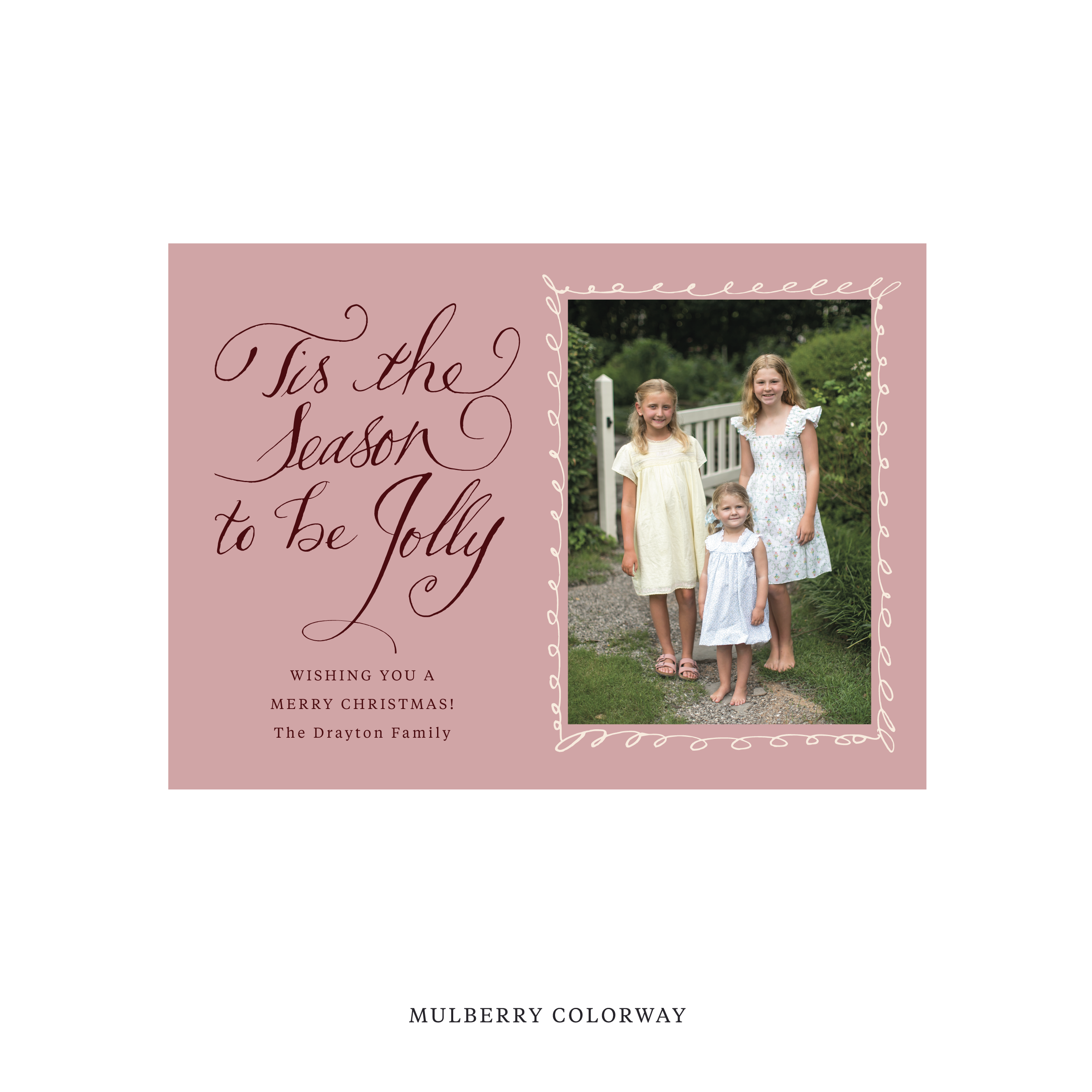 Drayton Classic Printed Holiday Card, Medium
