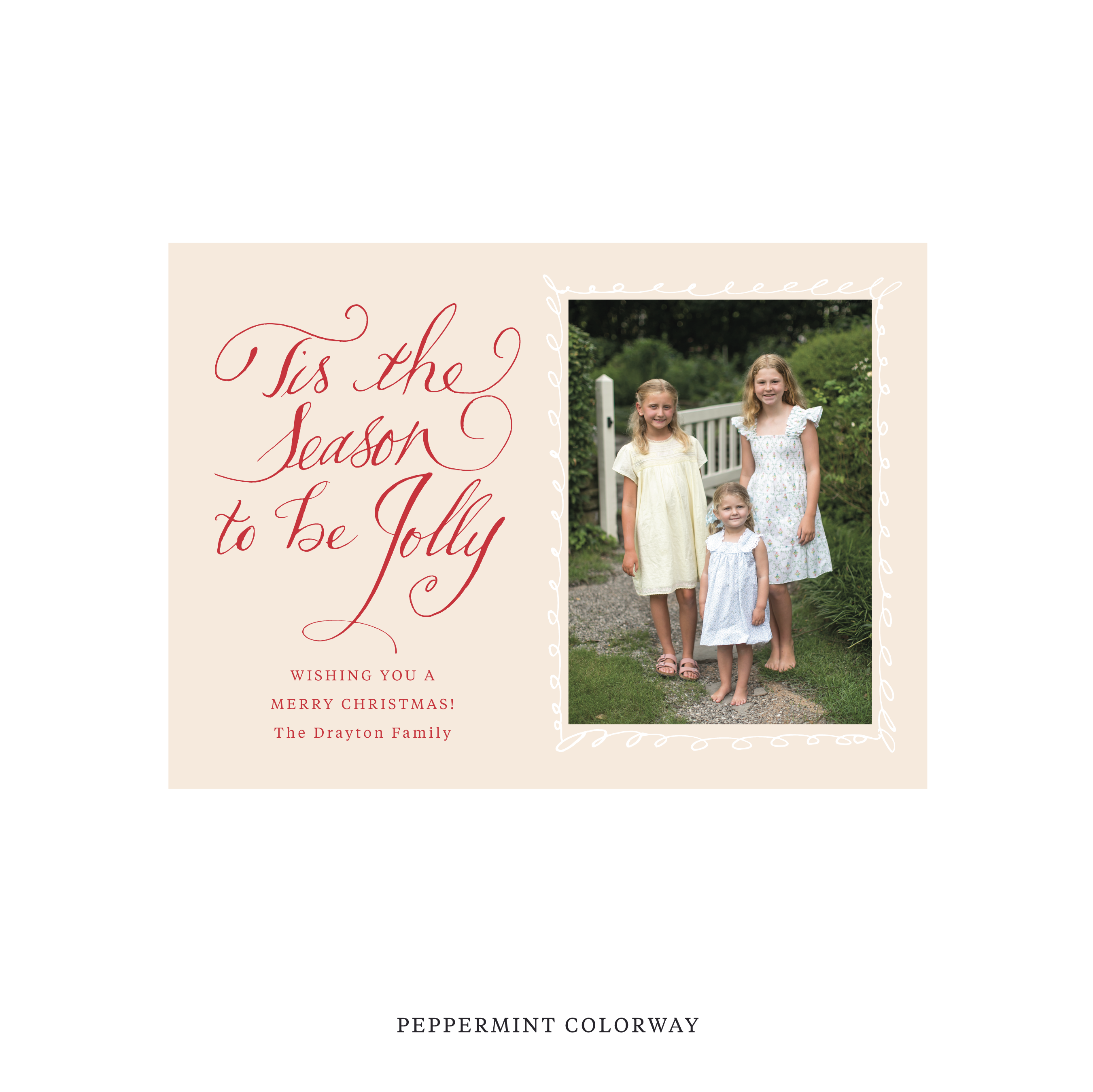 Drayton Classic Printed Holiday Card, Medium