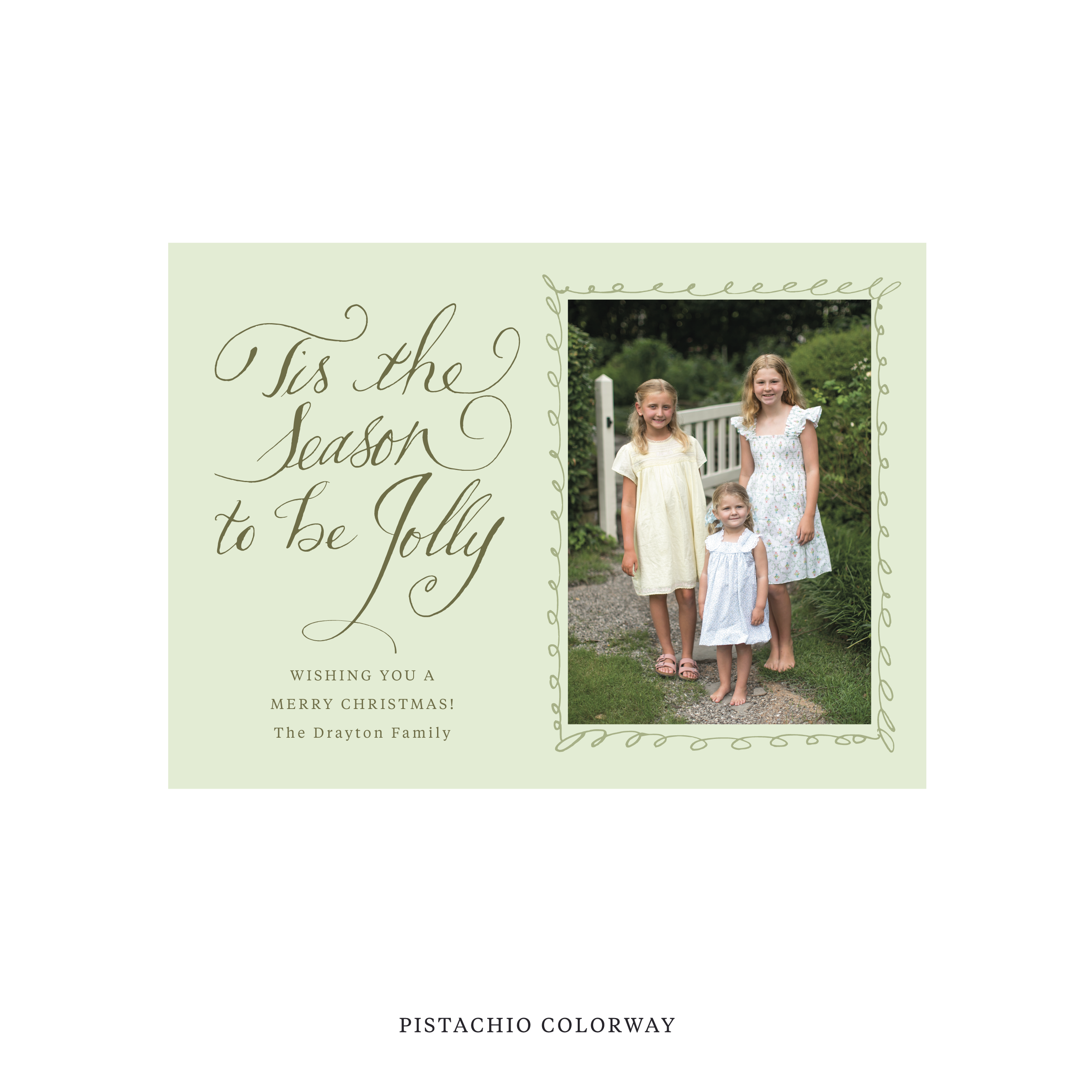 Drayton Classic Printed Holiday Card, Medium