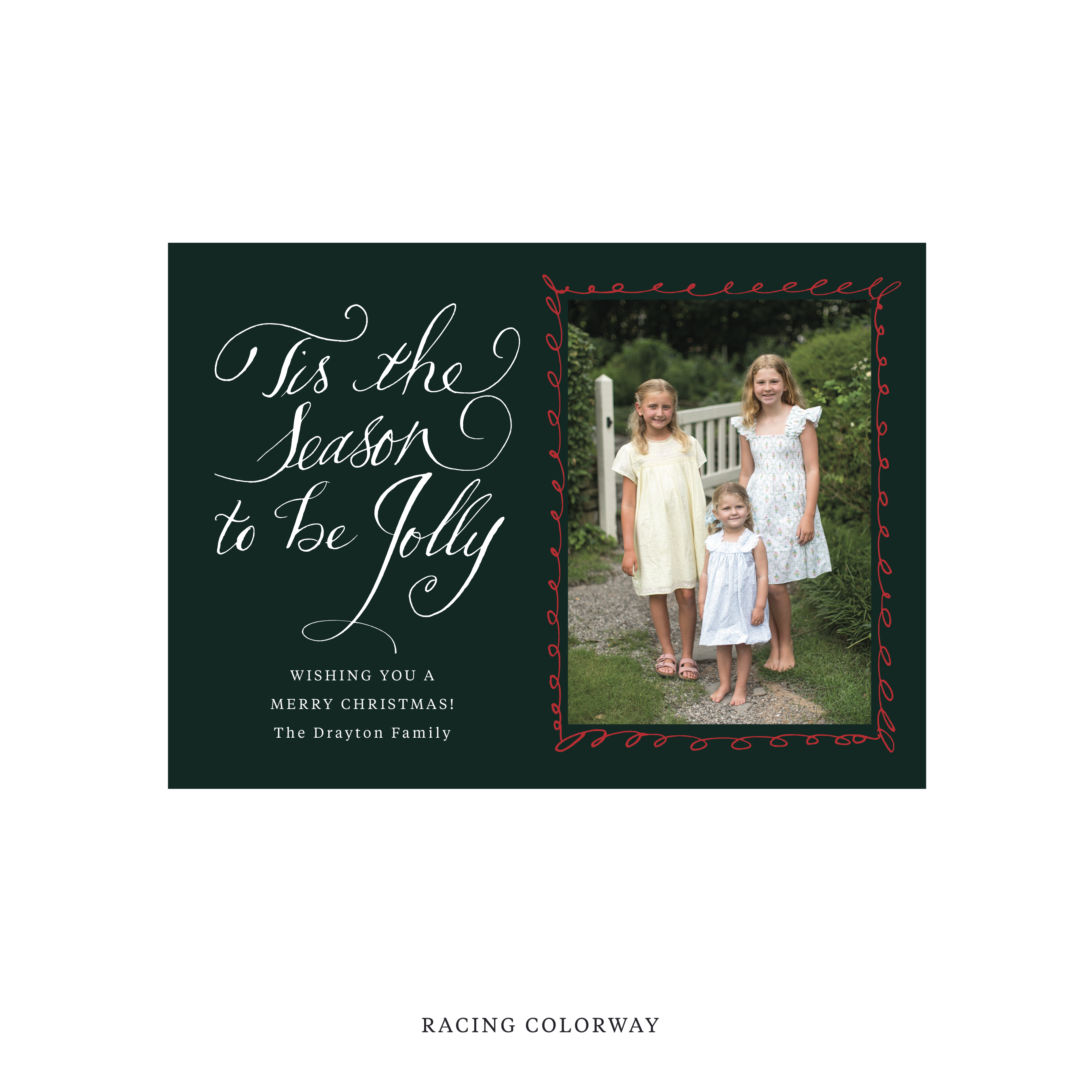 Drayton Classic Printed Holiday Card, Medium