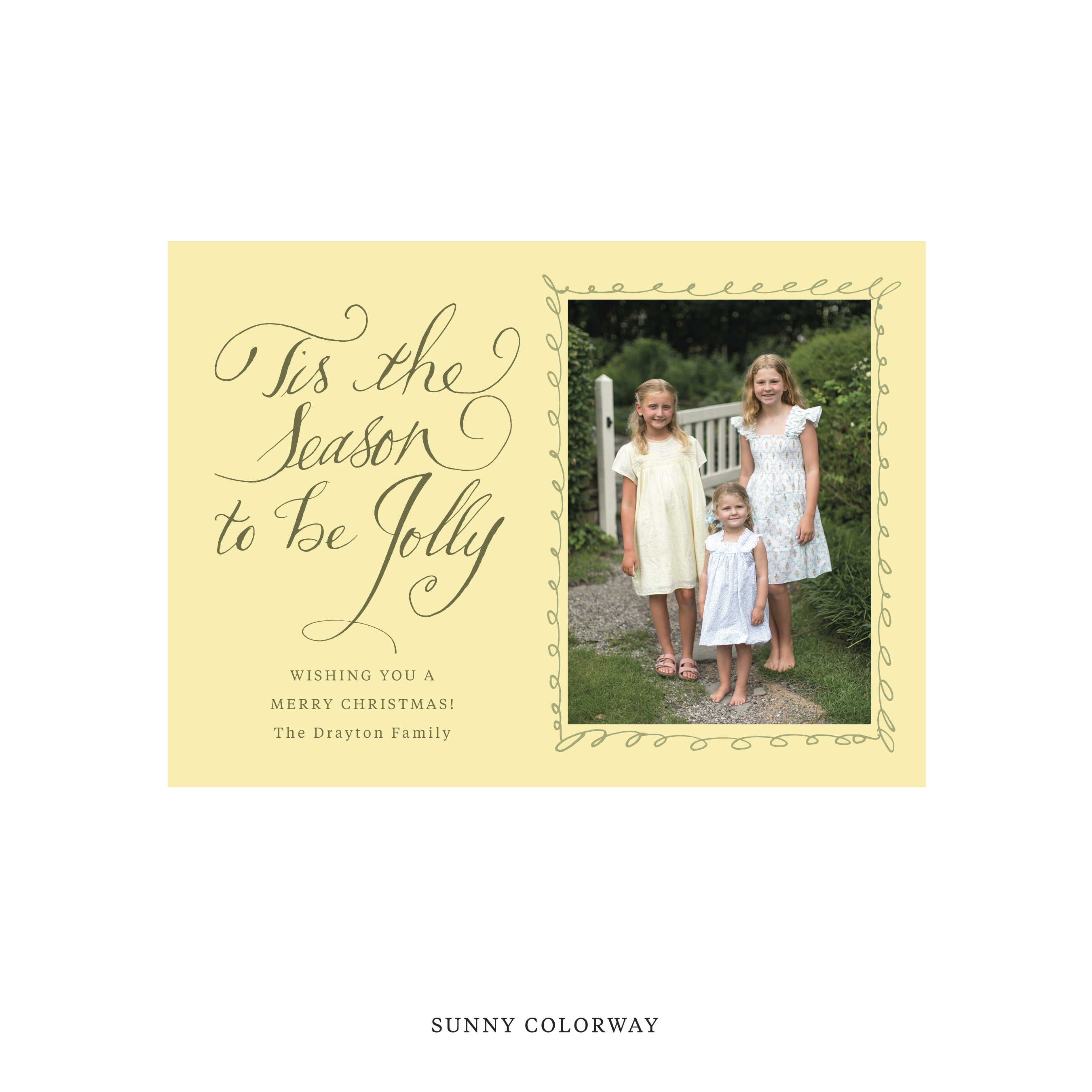 Drayton Classic Printed Holiday Card, Medium