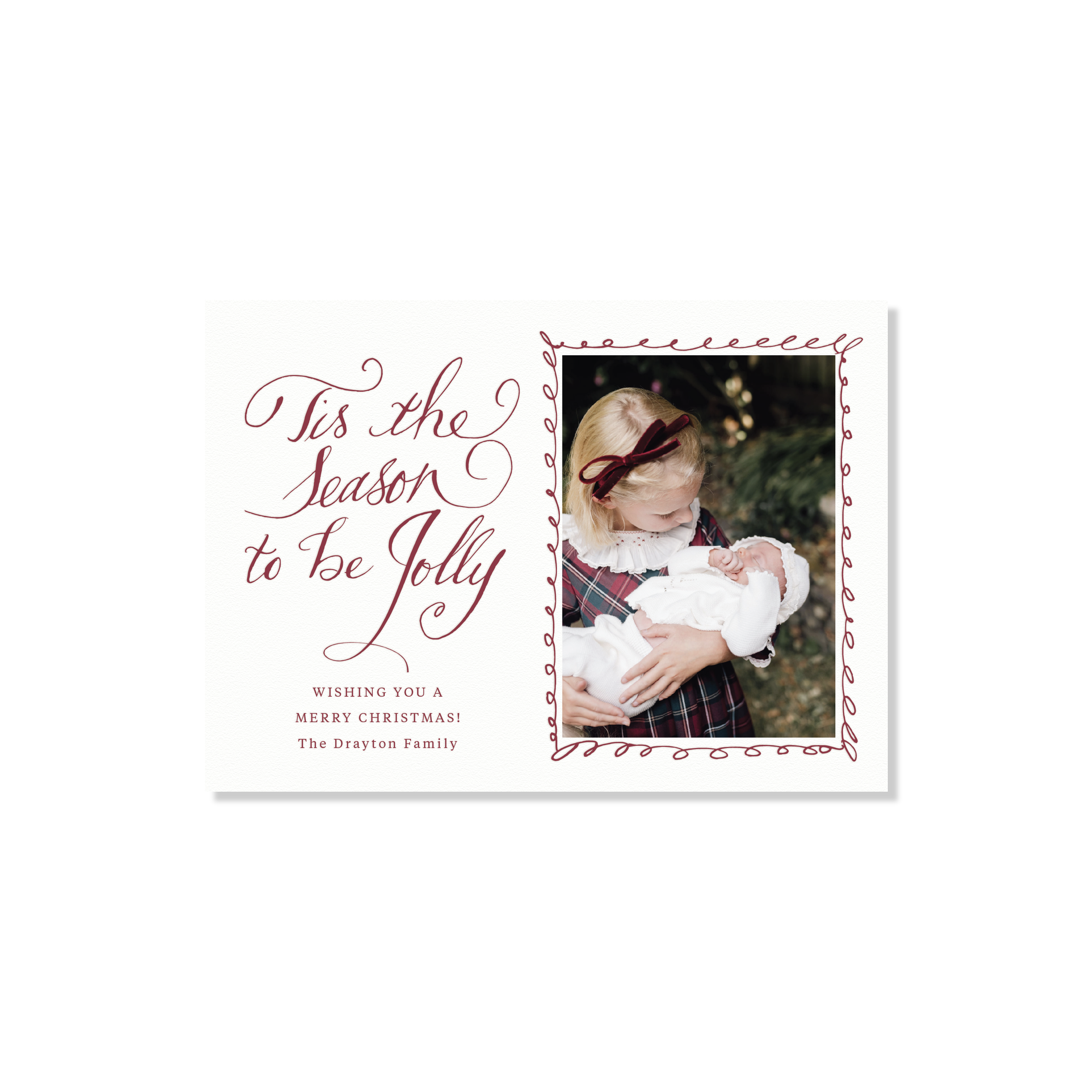 Drayton Letterpress Holiday Card, Medium