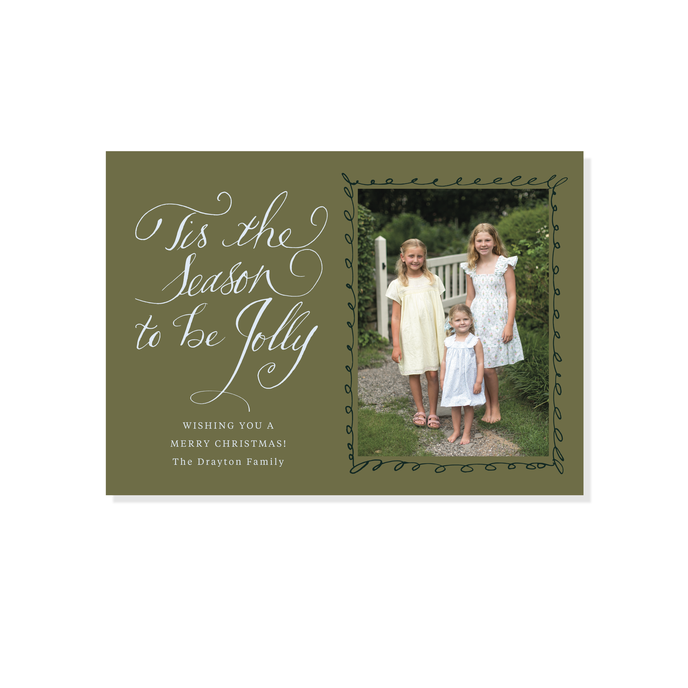 Drayton Classic Printed Holiday Card, Medium