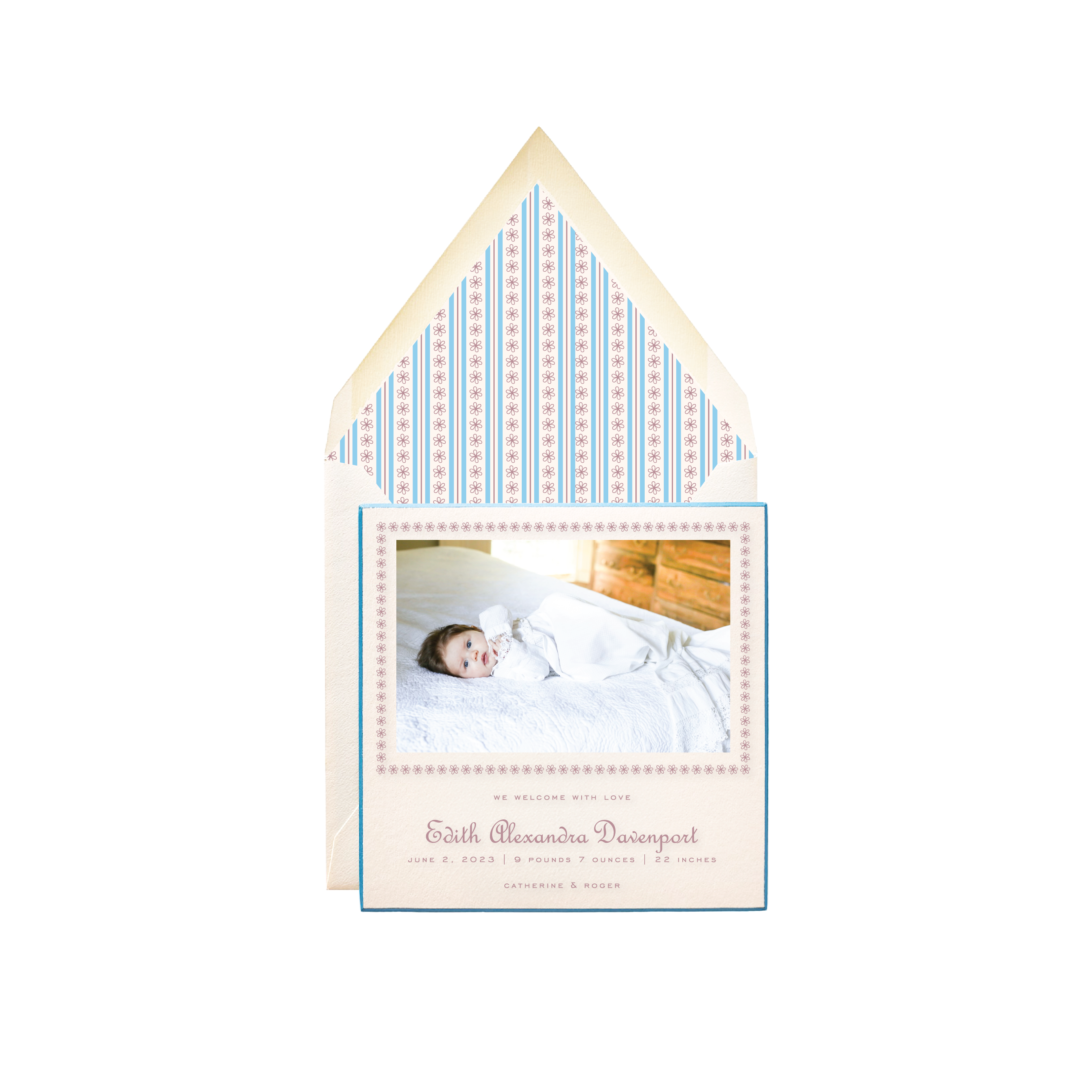 Edith Birth Announcement