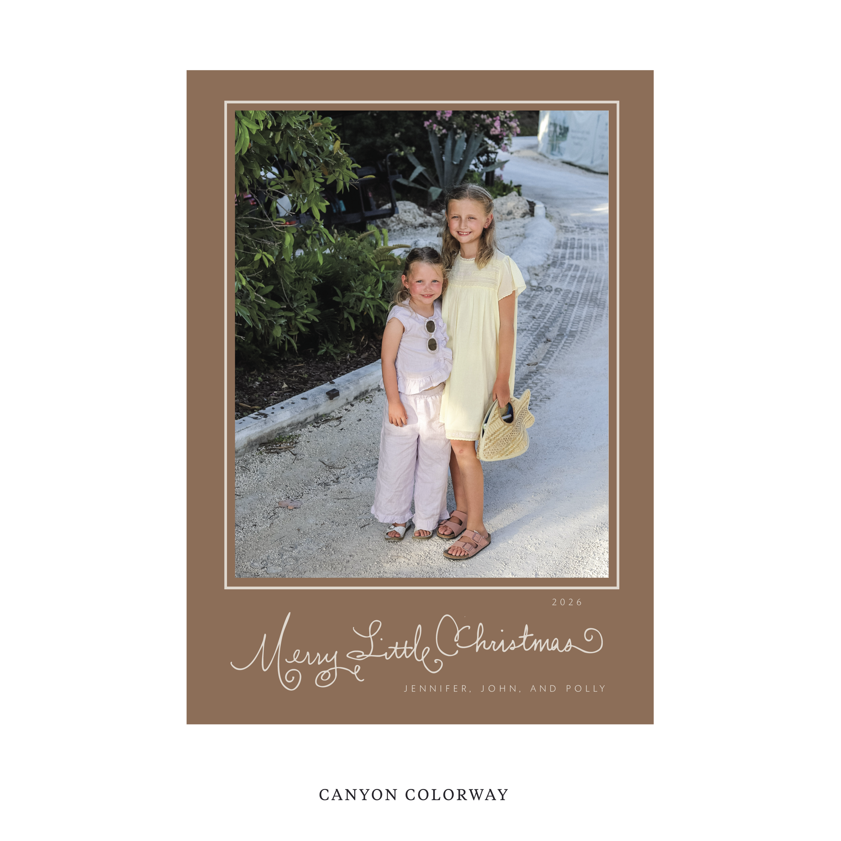 Henley Classic Flat Print Holiday Card, Large
