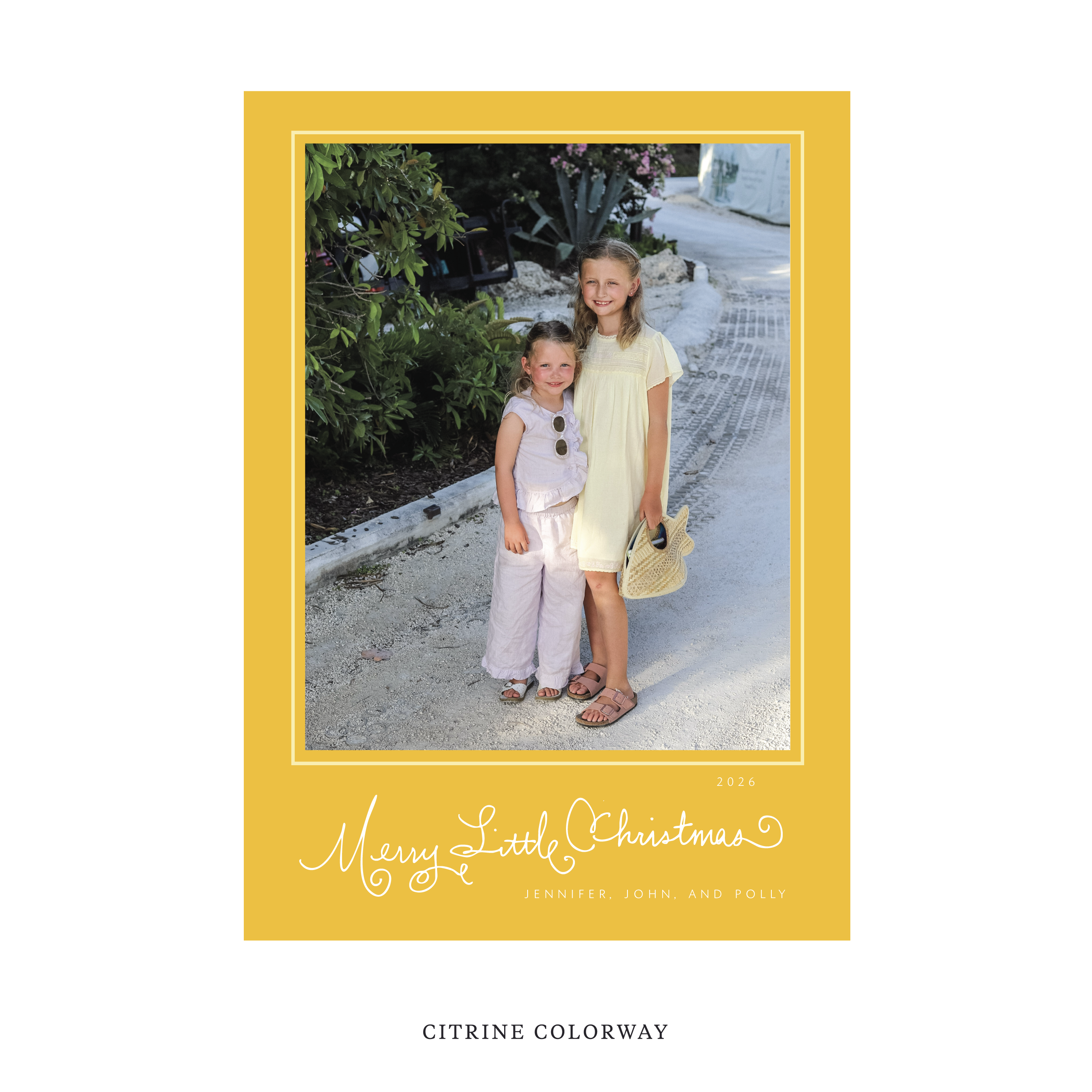Henley Classic Flat Print Holiday Card, Large