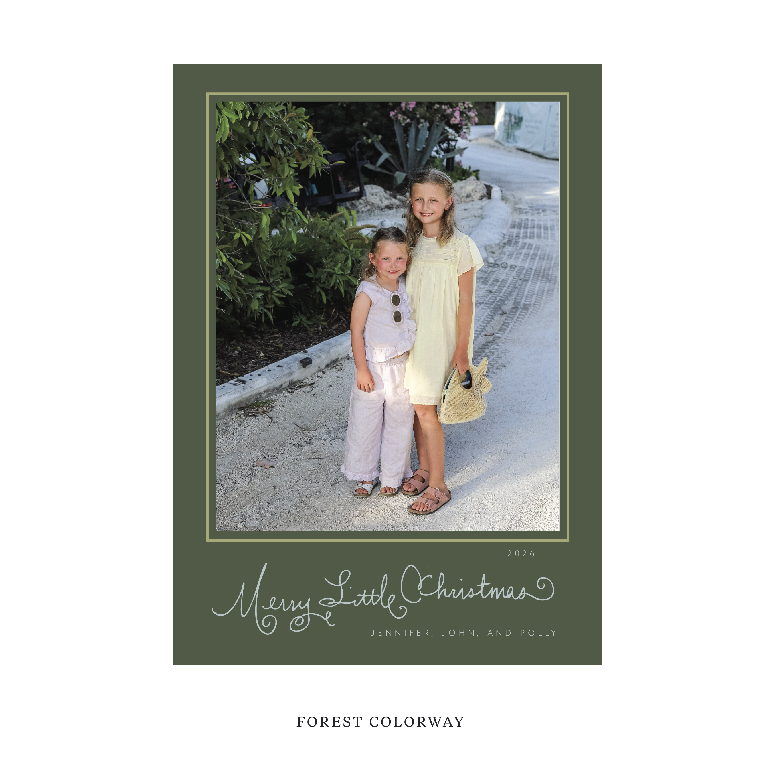 Henley Classic Flat Print Holiday Card, Large