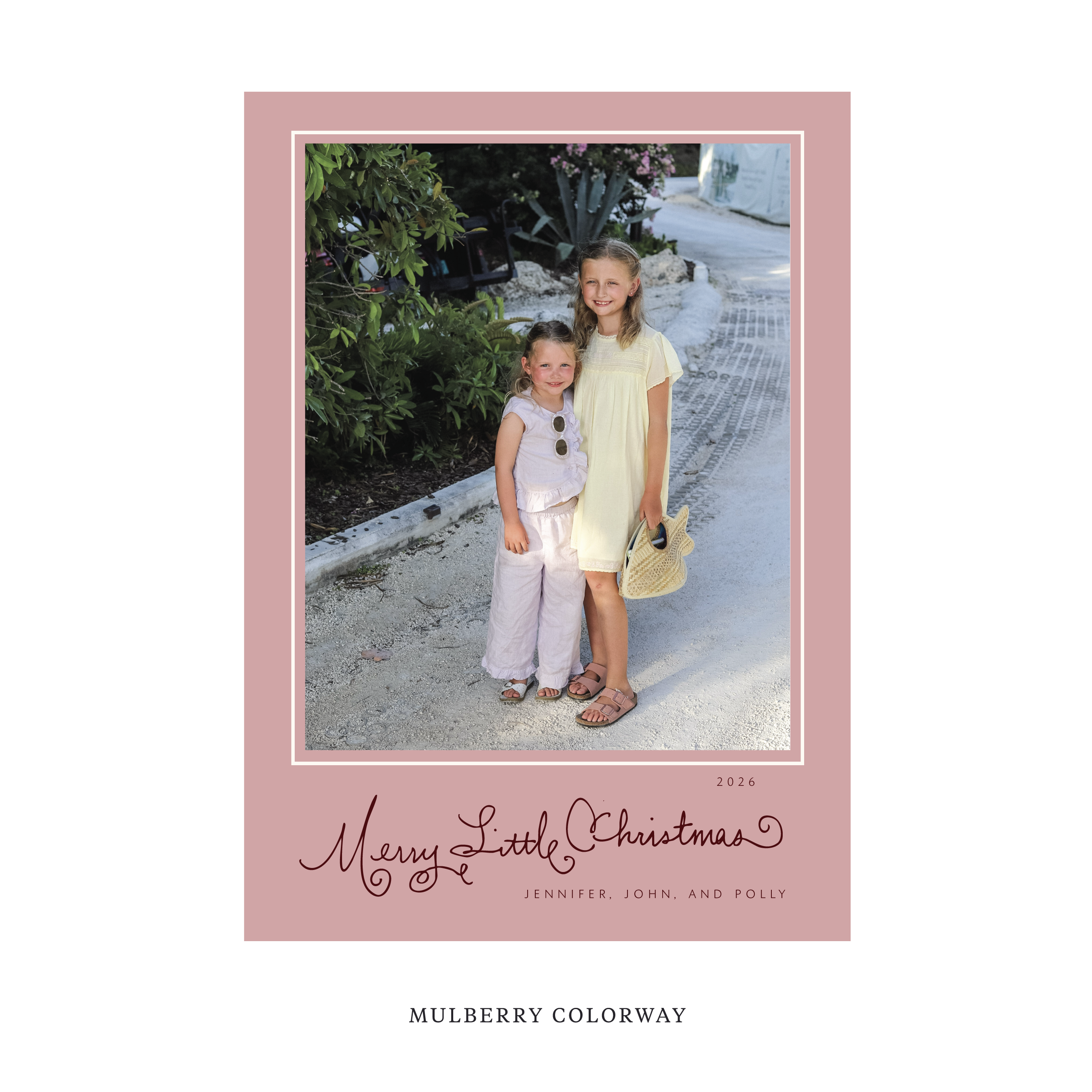 Henley Classic Flat Print Holiday Card, Large