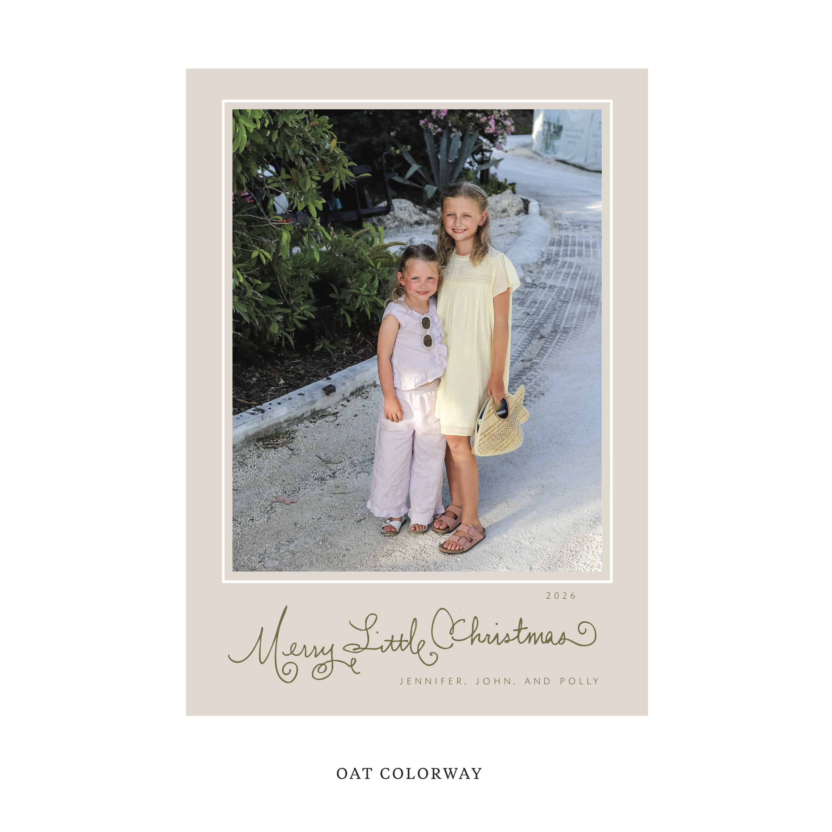 Henley Classic Flat Print Holiday Card, Large