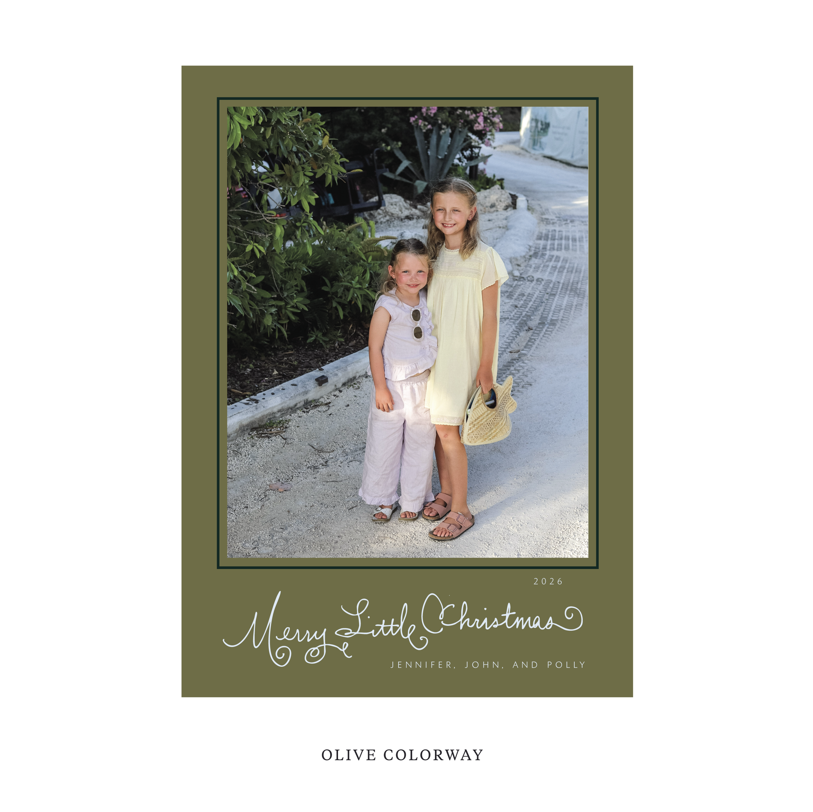 Henley Classic Flat Print Holiday Card, Large
