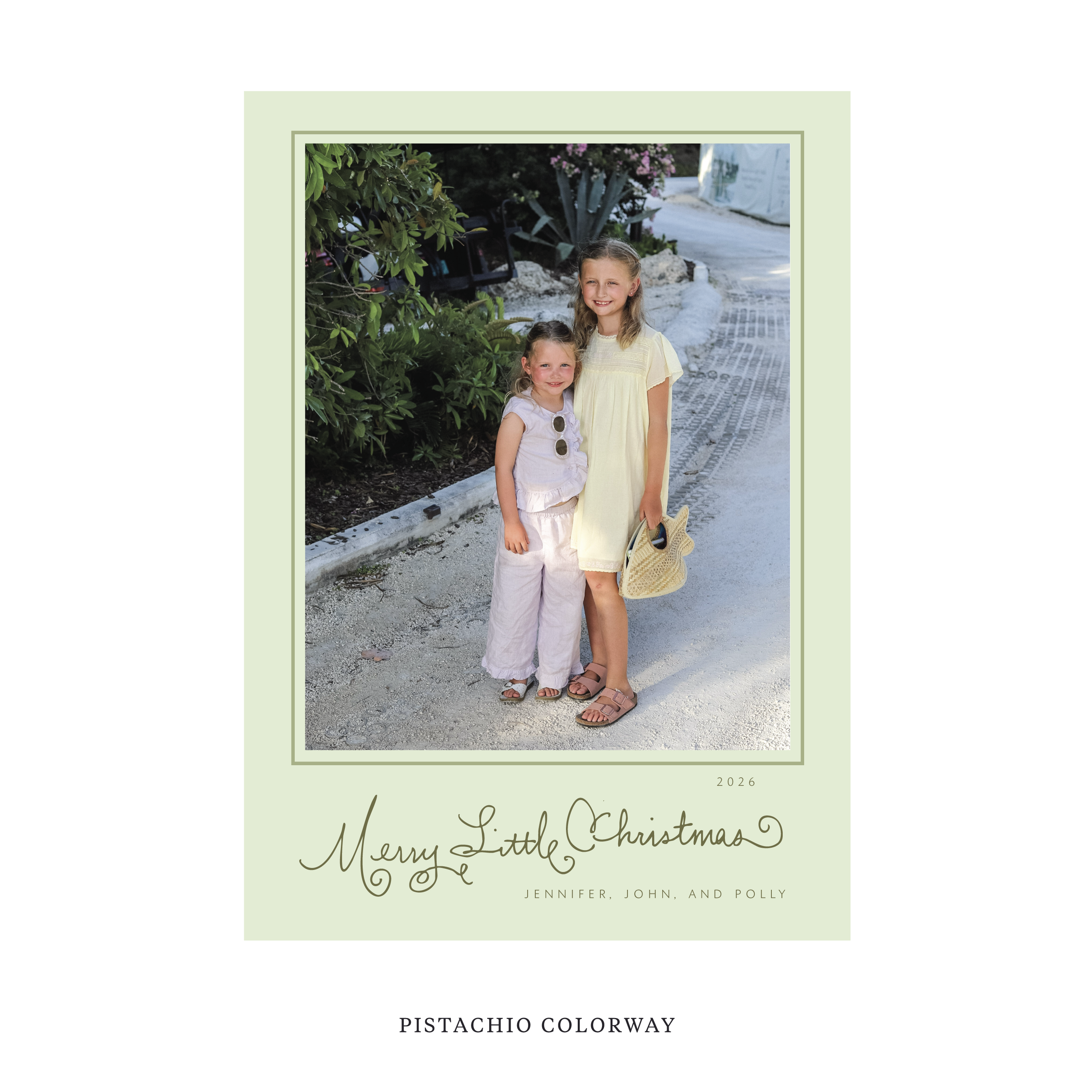 Henley Classic Flat Print Holiday Card, Large