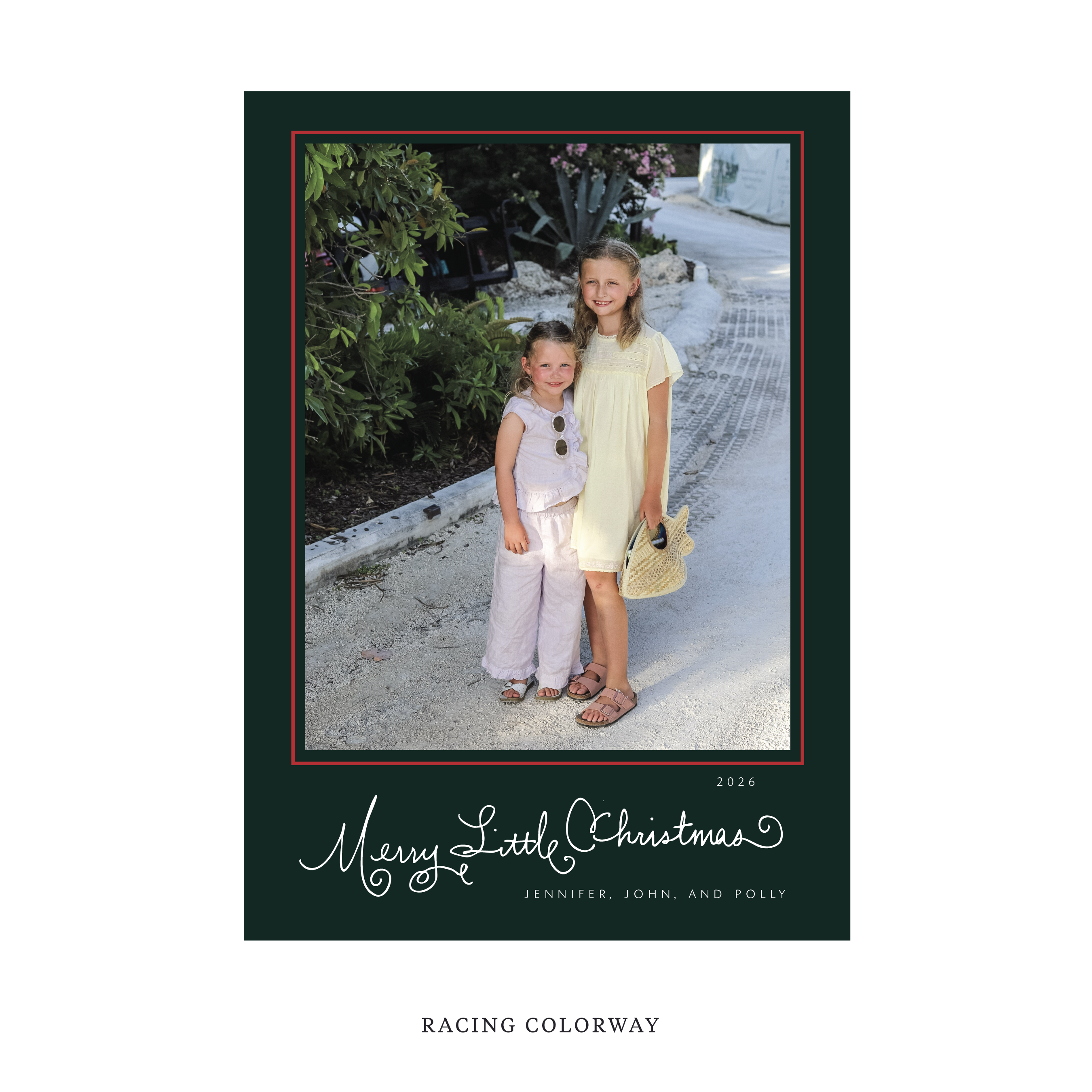 Henley Classic Flat Print Holiday Card, Large