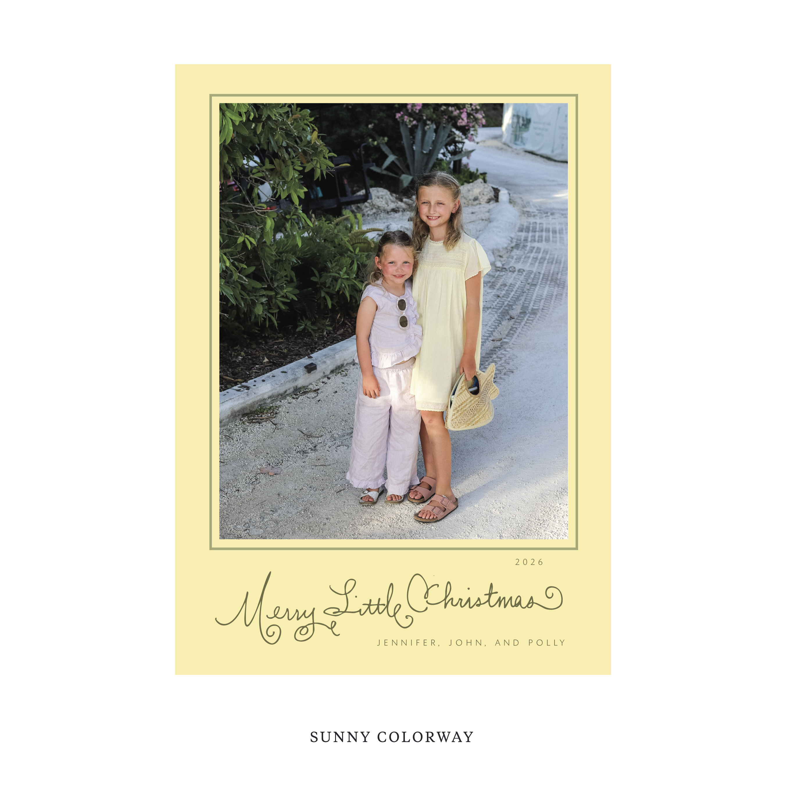 Henley Classic Flat Print Holiday Card, Large