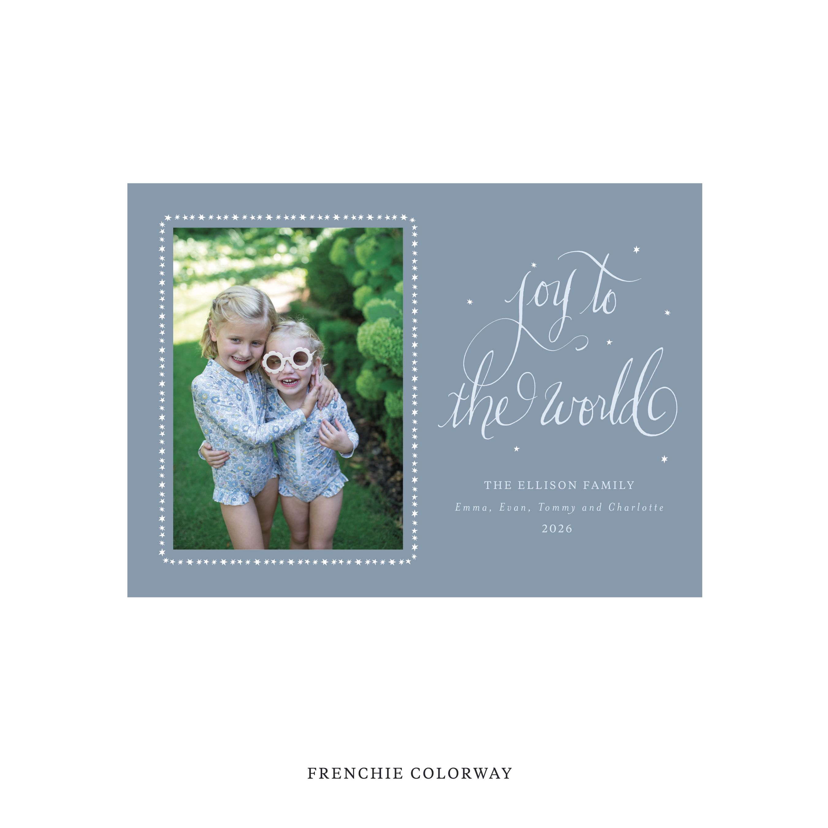 Ellison Classic Flat Print Holiday Card, Medium