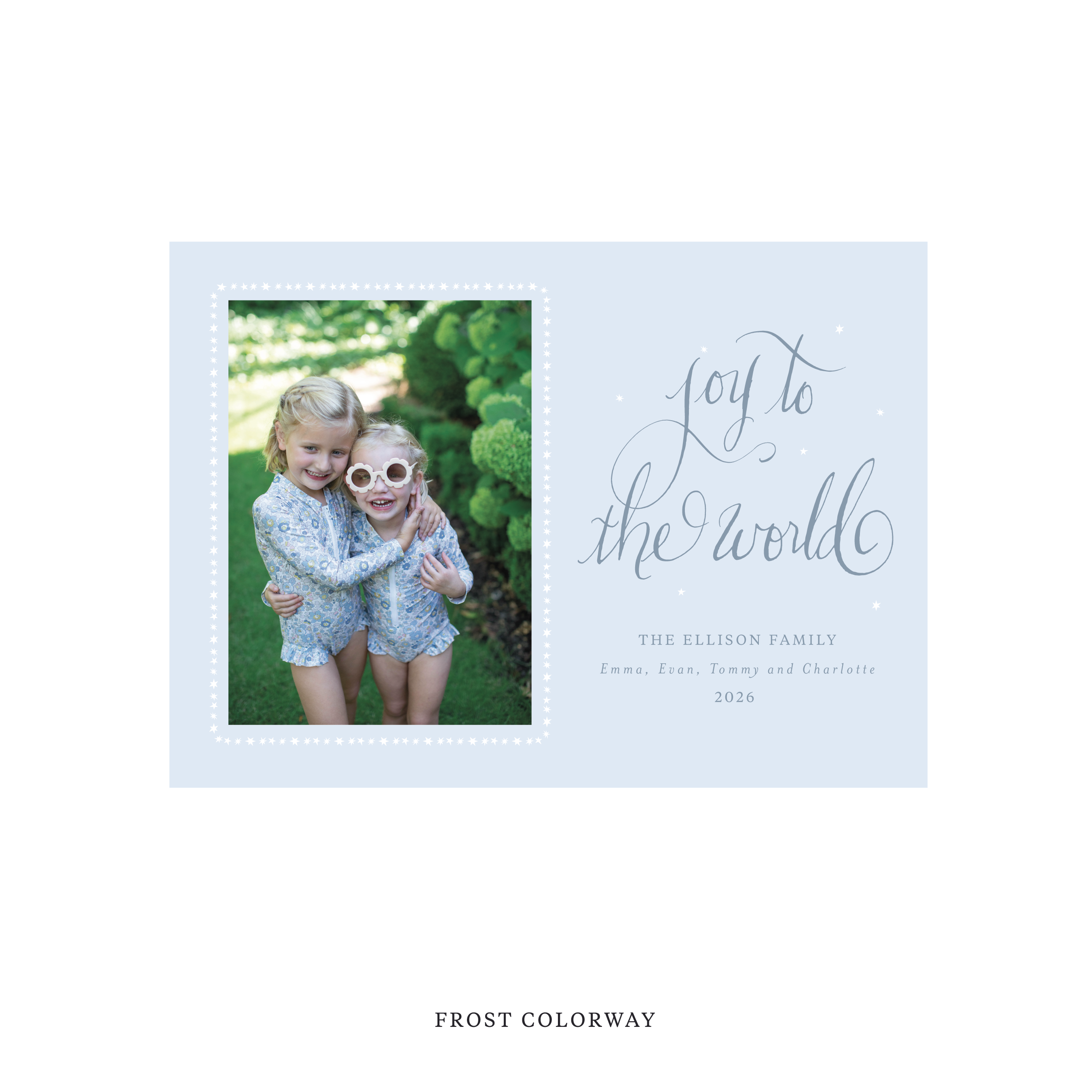 Ellison Classic Flat Print Holiday Card, Medium