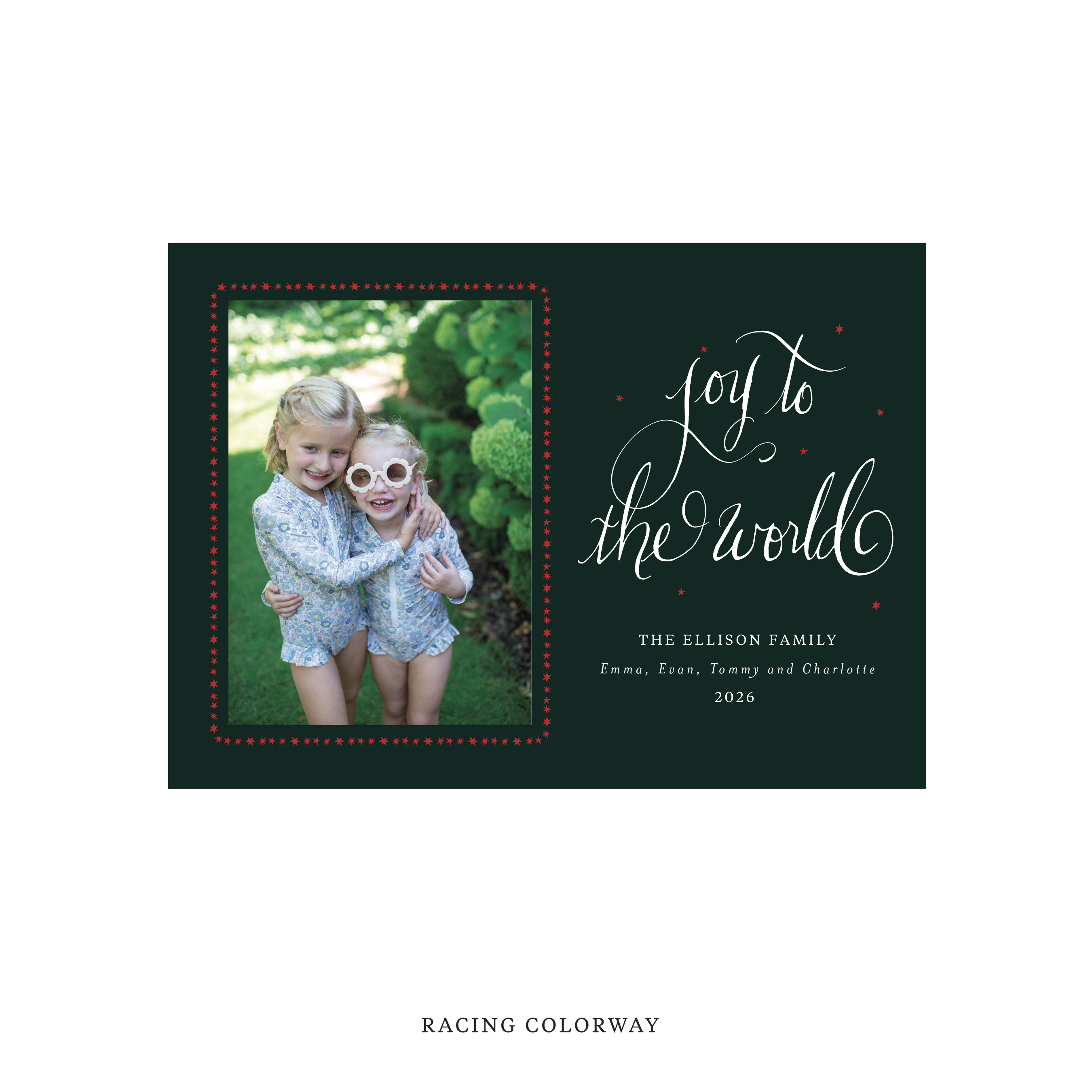Ellison Classic Flat Print Holiday Card, Medium