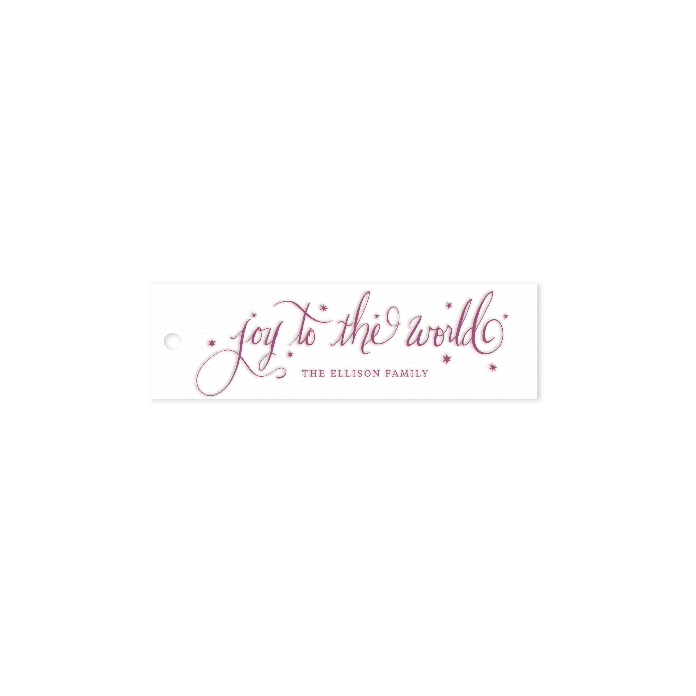 Ellison Skinny Letterpress Holiday Gift Tag