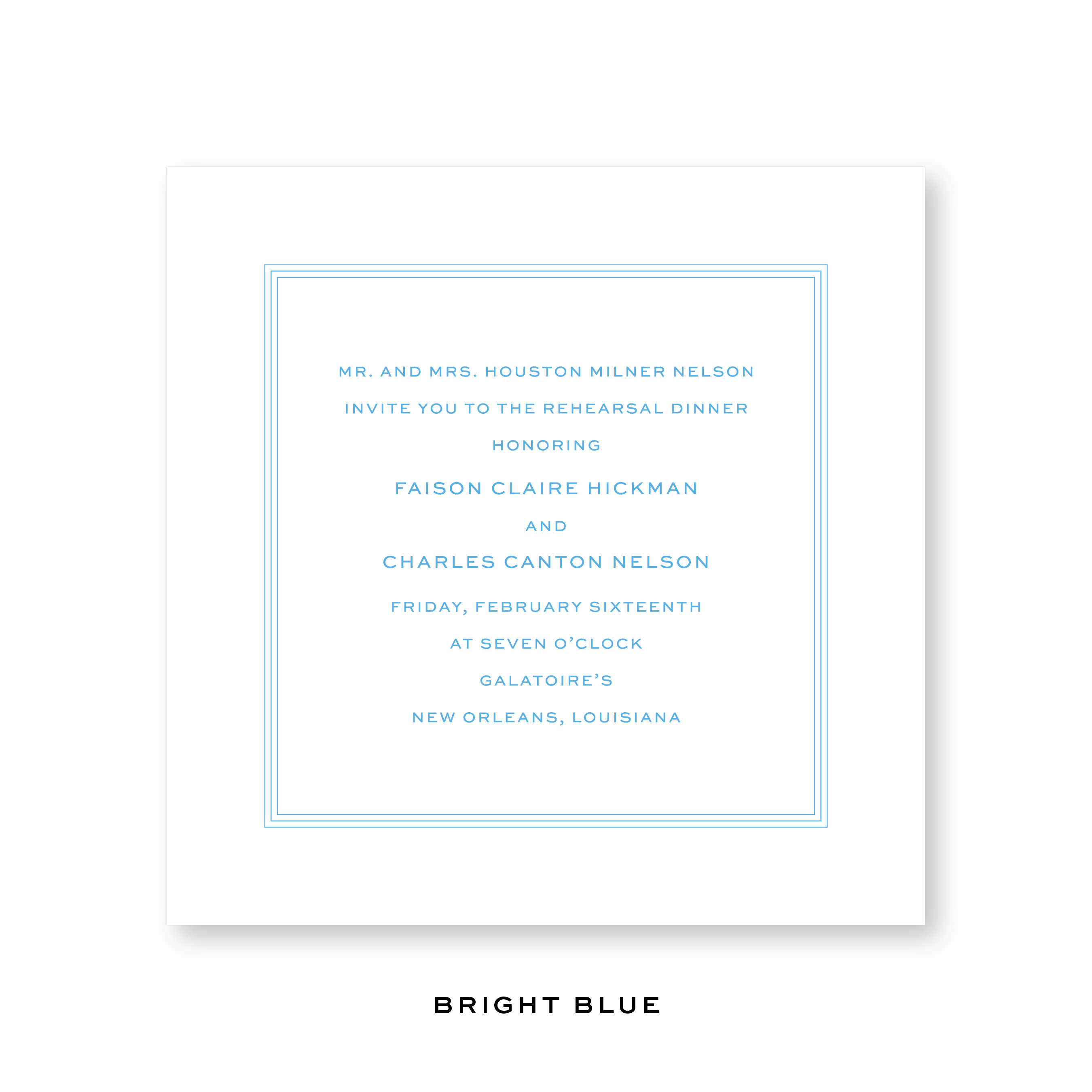 Charles Rehearsal Dinner Invitation