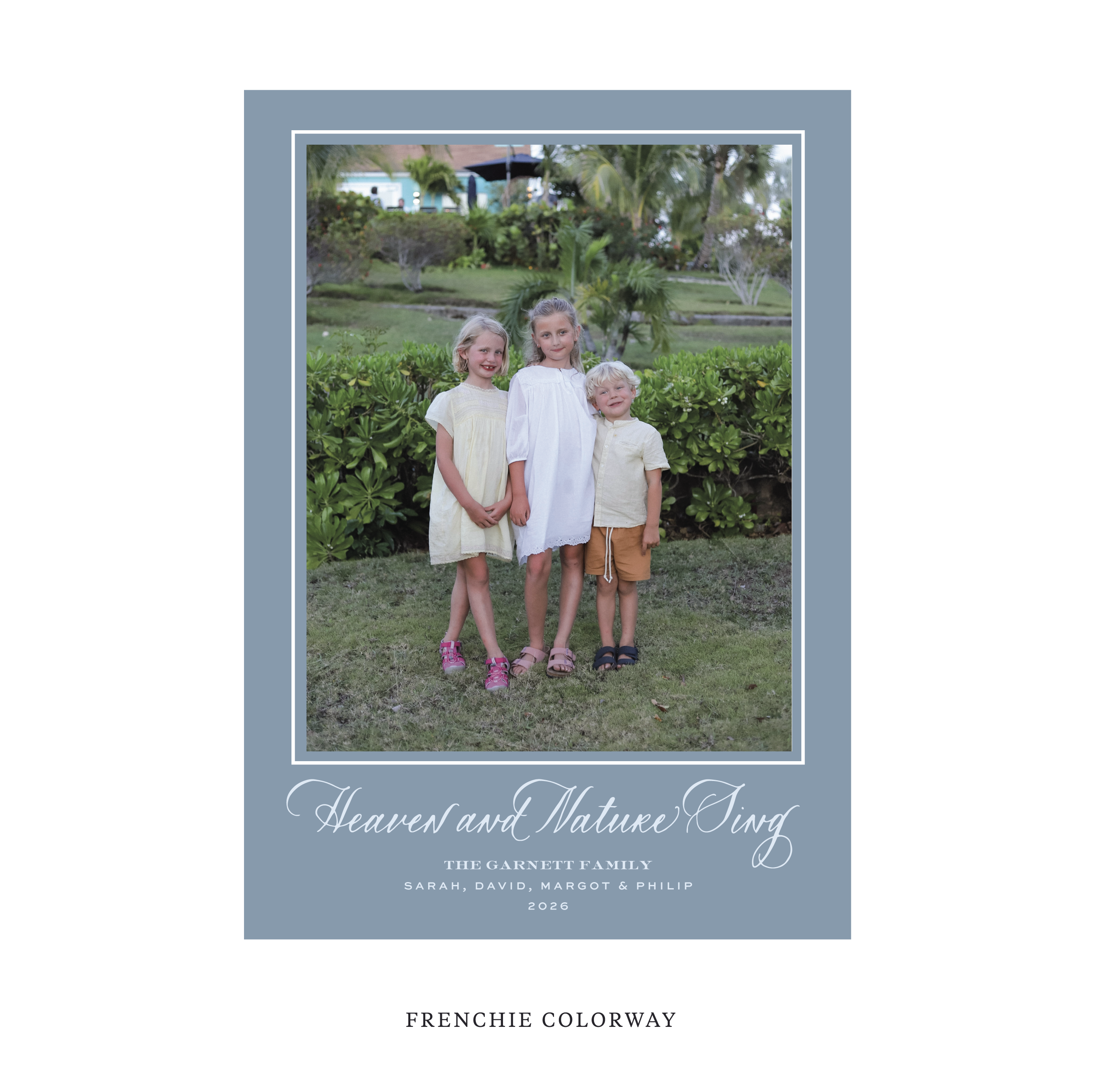 Garnett Classic Flat Print Holiday Card, Large