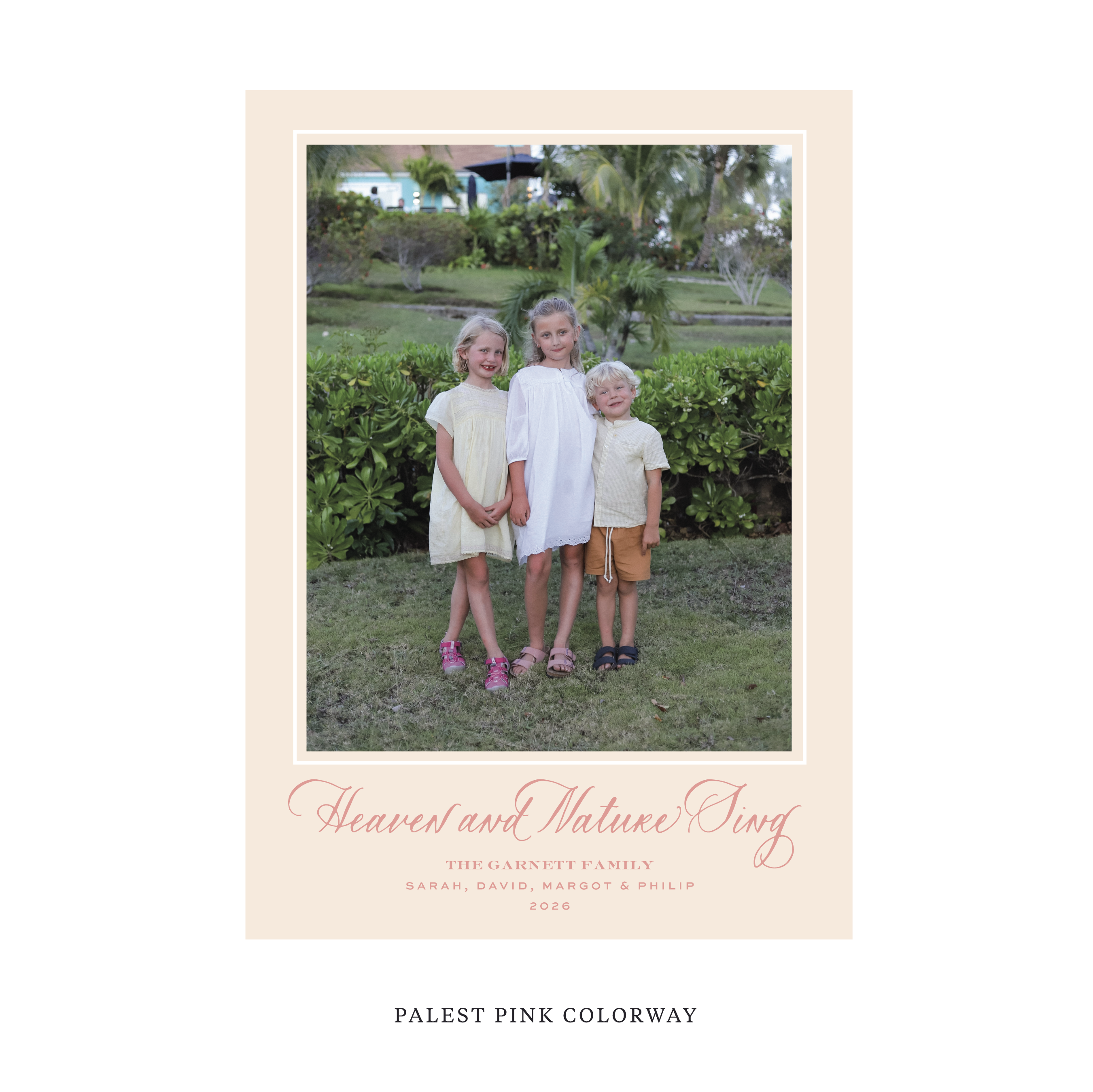 Garnett Classic Flat Print Holiday Card, Large