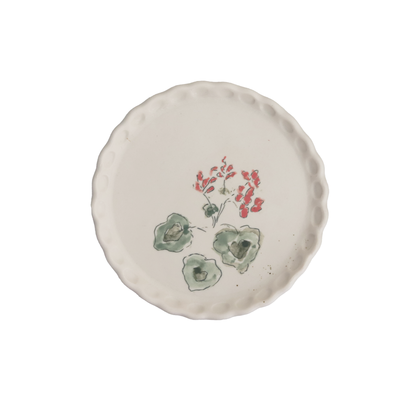 Geranium Dish, 6"