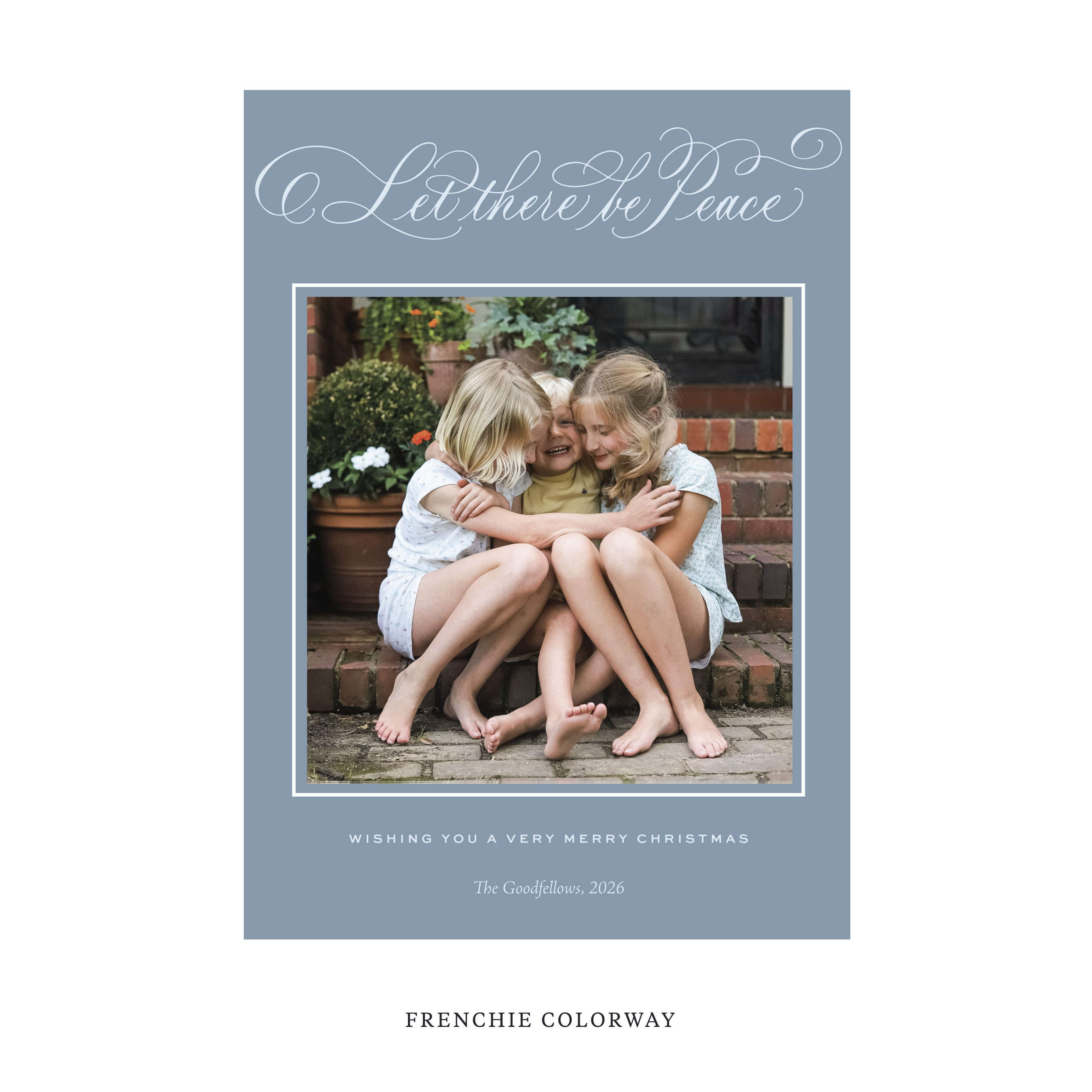 Goodfellow Classic Flat Print Holiday Card, Large