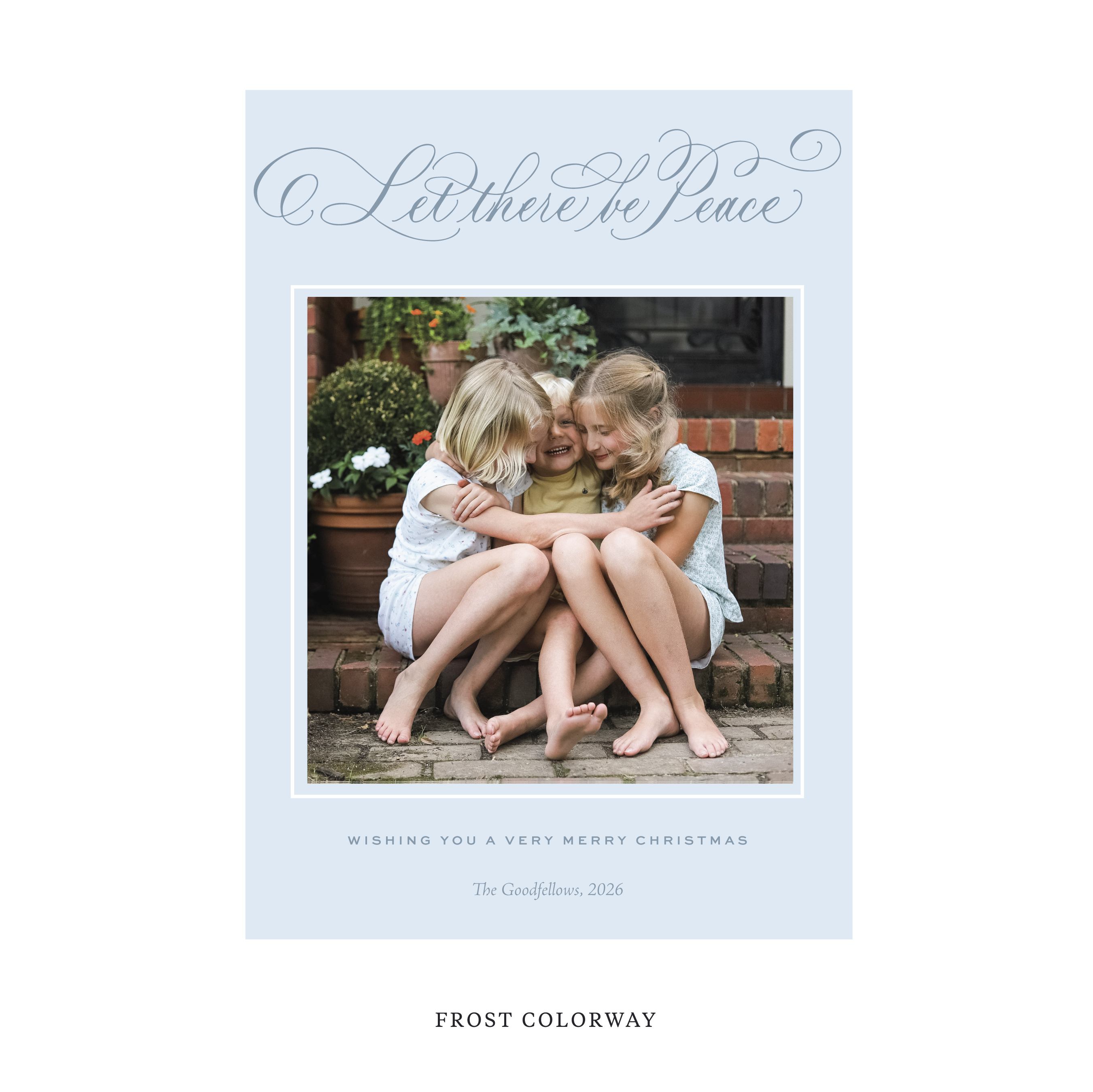 Goodfellow Classic Flat Print Holiday Card, Large